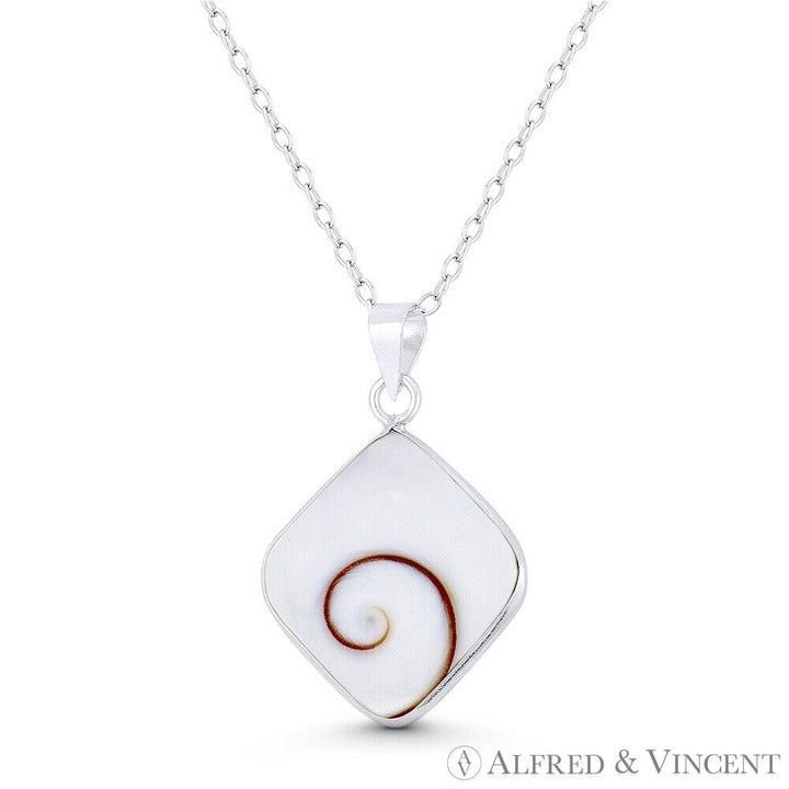 Other Rhombus Faux Seashell Enamel Beachbum Charm Pendant Size ONE SIZE - 1 Preview