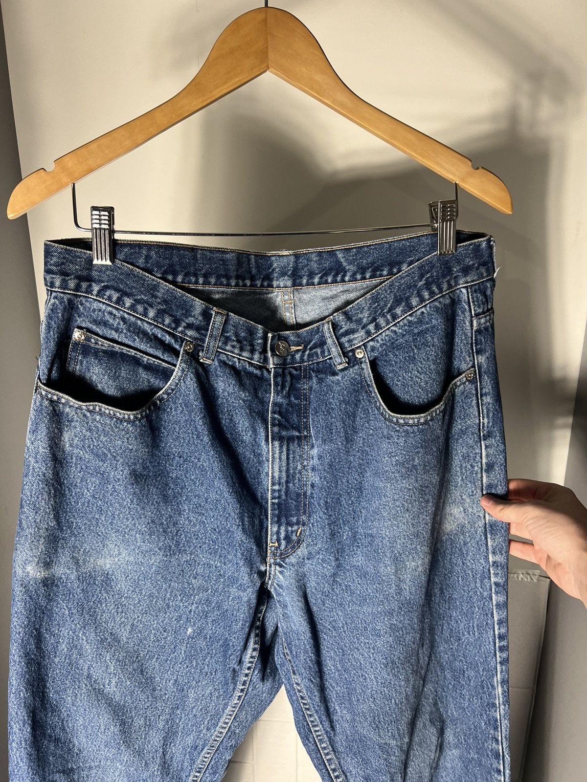 Saint Laurent Paris VINTAGE YVES SAINT LAURENT PARIS RETRO DENIM JEANS WEAR 90s Size US 38 / EU 54 - 14 Thumbnail