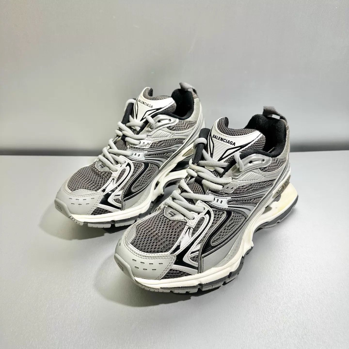 Balenciaga Balenciaga Spring Sneakers Wolf Grey EU38 Worn 1x X6494 Size US 7.5 / IT 37.5 - 1 Thumbnail
