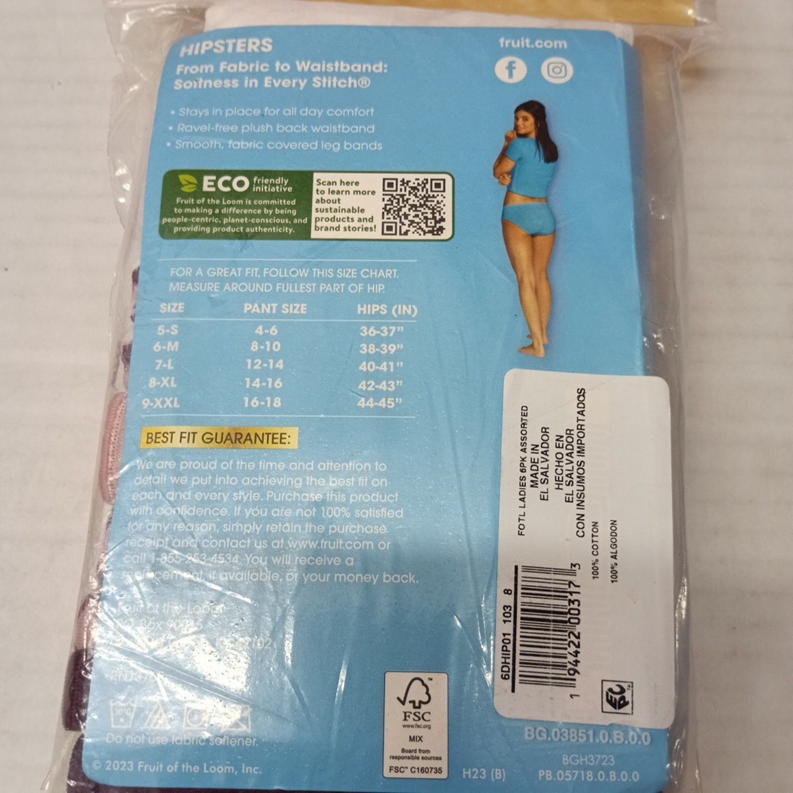 Fruit Of The Loom Fruit Of The Loom Women's Boyshort Panties Size 8/XL 6-Pair Size ONE SIZE - 3 Thumbnail