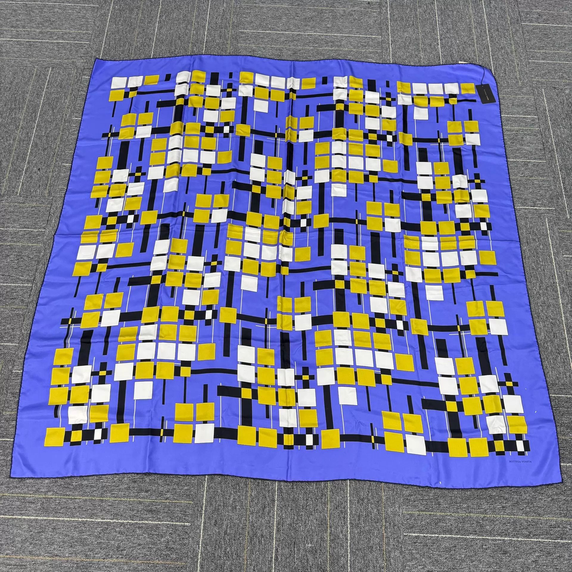 Bottega Veneta BV New Silk Scarf Square Check 140x140 Size ONE SIZE - 3 Thumbnail