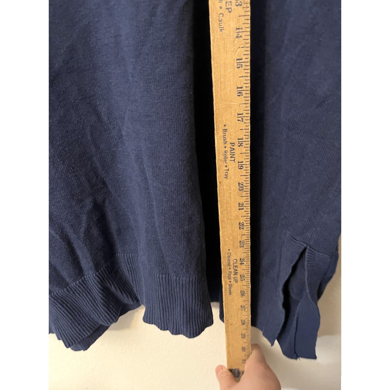 Vintage Chico's Women’s Blue Cowl Neck Tunic Sweater Size 3 Holidays Shirt Women Pullover Knit Vintage (adjusted to fit rules) Size XS / US 0-2 / IT 36-38 - 4 Thumbnail