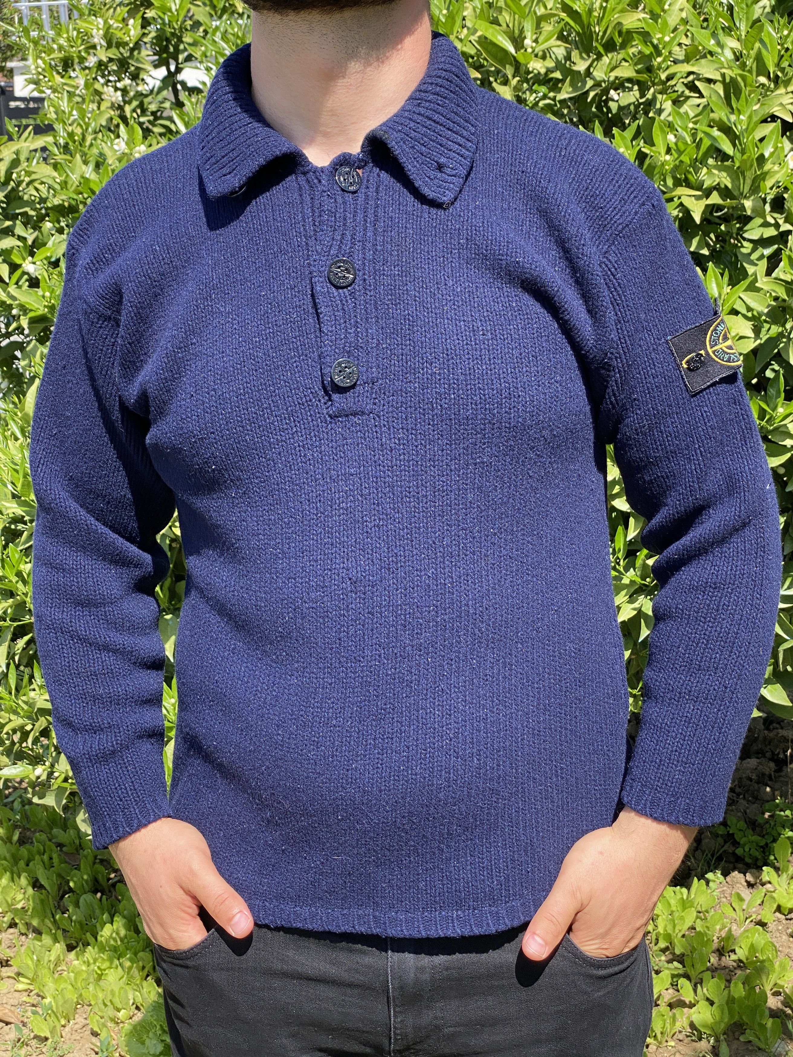 Stone Island Archive 1994 Stone Island Light Pullover Marina Size M Size US M / EU 48-50 / 2 - 4 Thumbnail
