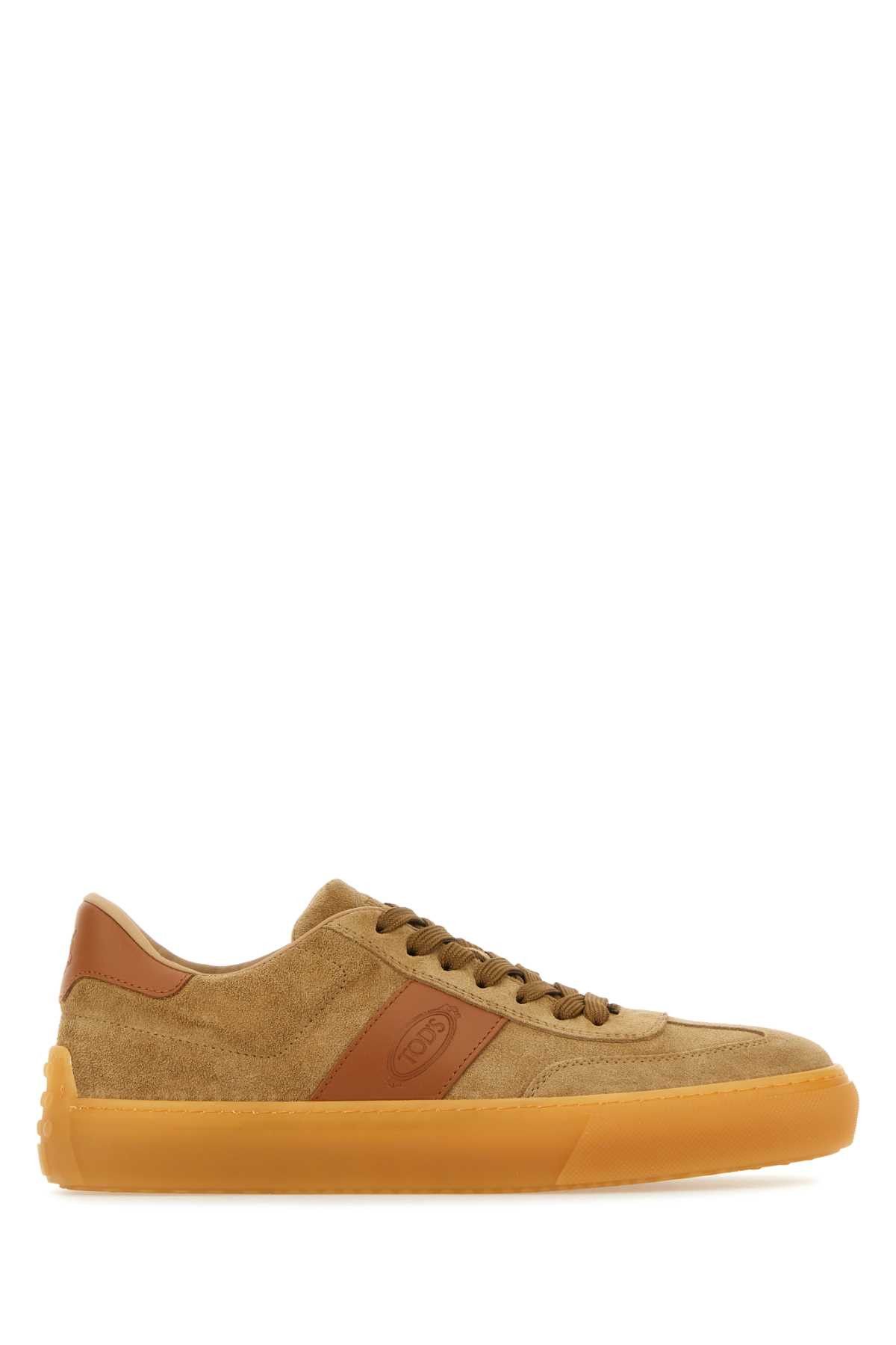 image of Tods Beige Suede Sneakers in Beige O Tan, Men's (Size 10)