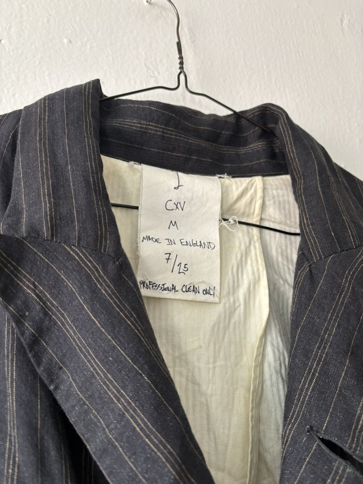 John Alexander Skelton Linen single breasted frock coat Size US M / EU 48-50 / 2 - 7 Thumbnail