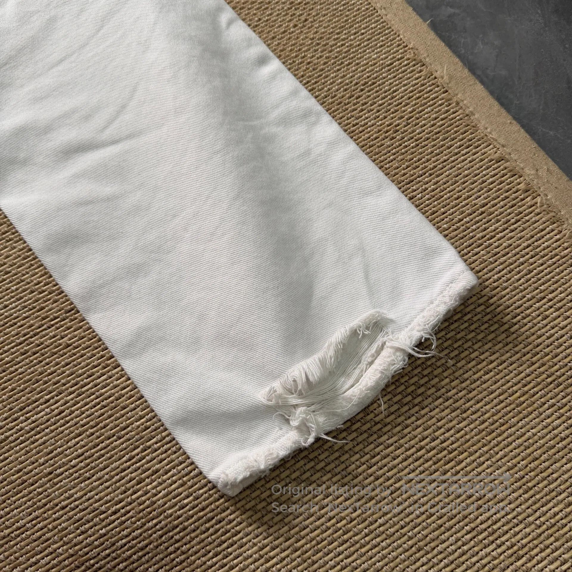 Golden Goose Golden Goose White Distressed Denim Pants. Size US 31 - 7 Thumbnail
