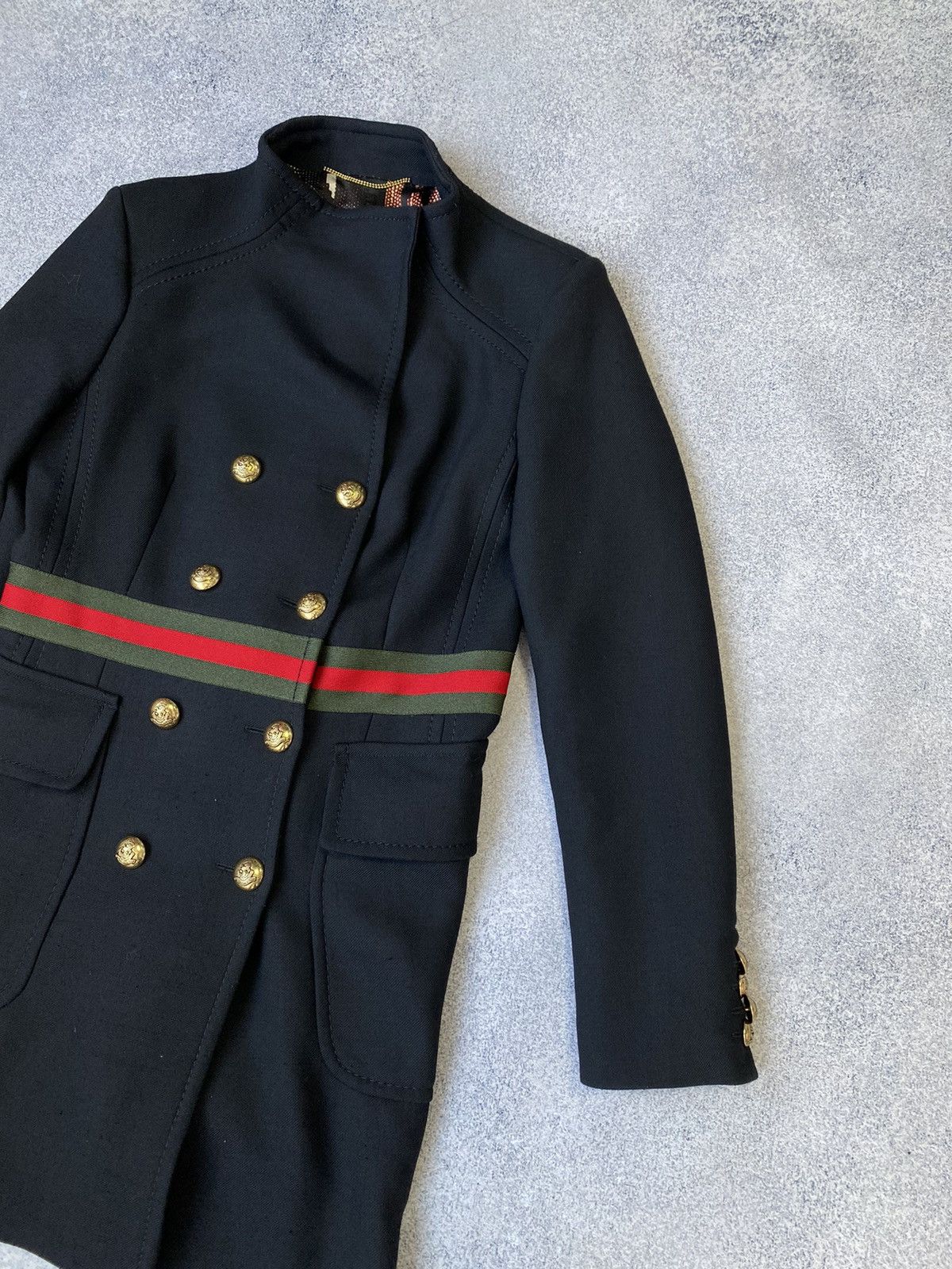 Designer × Vintage Vintage Bazar Deluxe Double Breasted black wool women’s coat Size L / US 10 / IT 46 - 5 Thumbnail