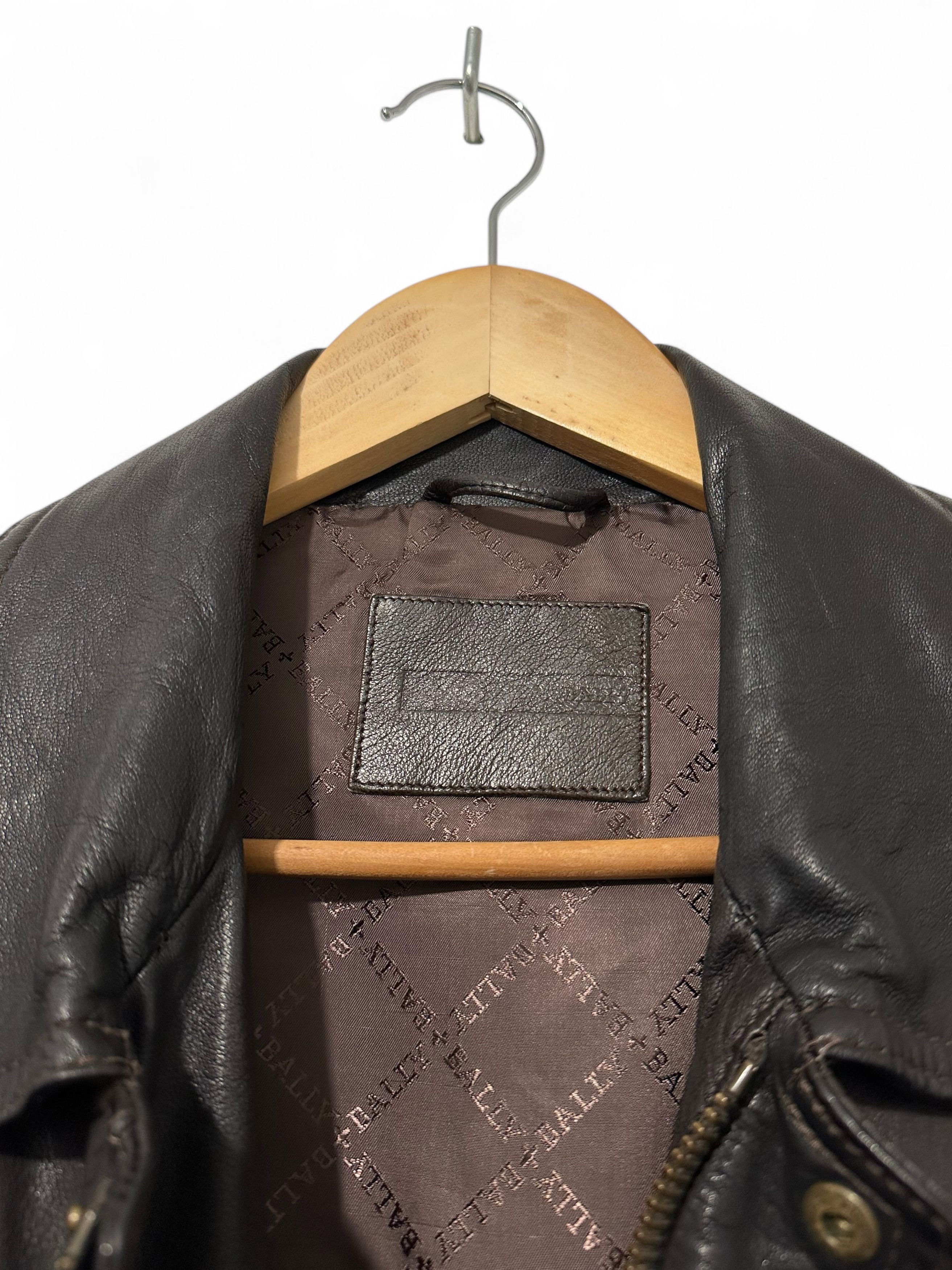 Bally Retail $2k Bally Luxury Brown Leather Jacket Size US M / EU 48-50 / 2 - 4 Thumbnail
