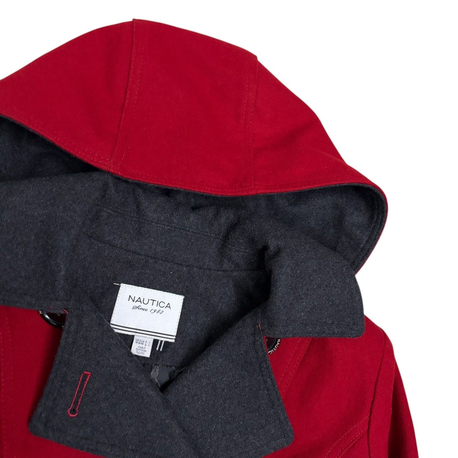 Nautica NAUTICA Recycled Wool Winter Casual Red Pea Coat Medium Size M / US 6-8 / IT 42-44 - 2 Thumbnail