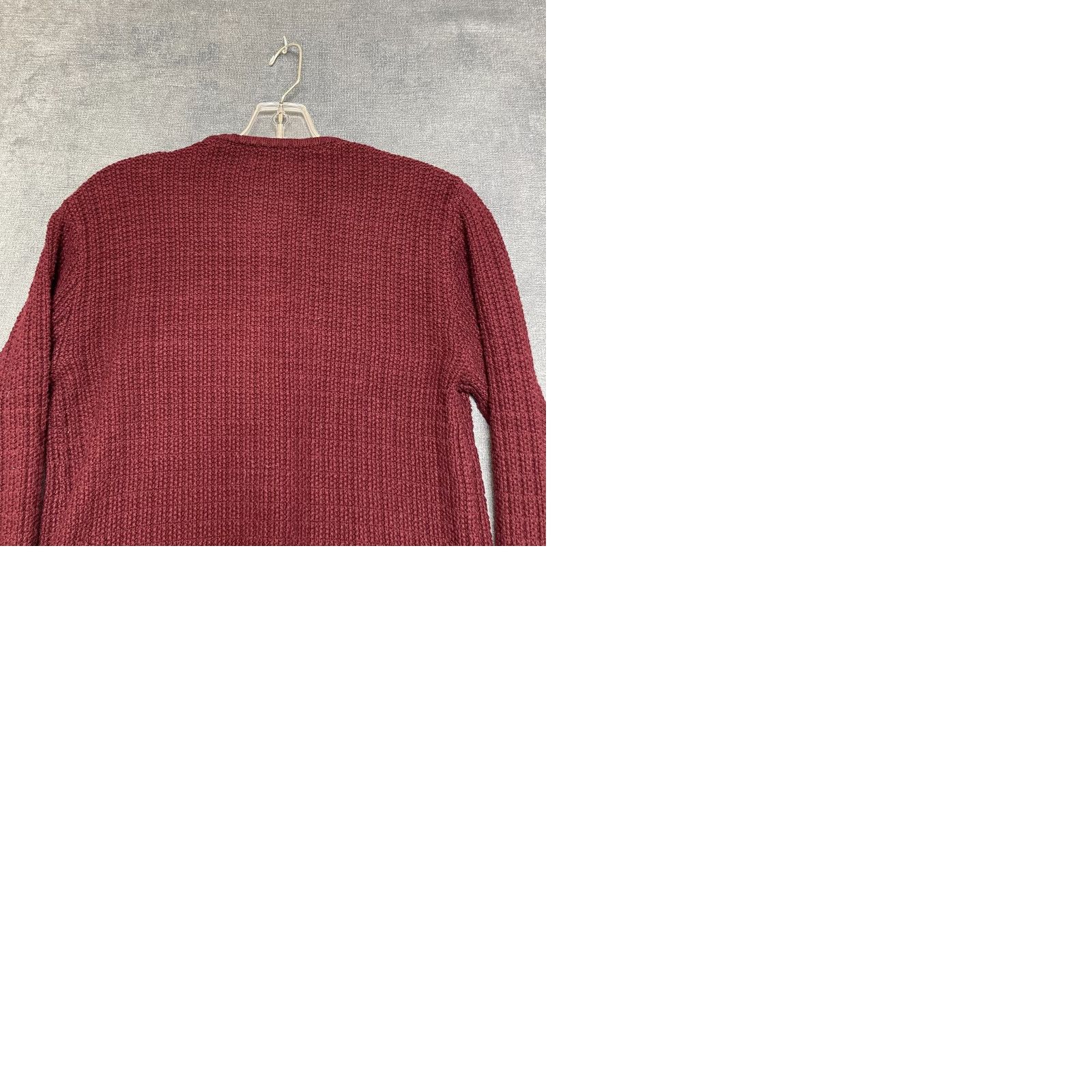H&M H&M Short Cardigan Sweater Womens Small Red Textured Knit Slim Fit Round Neck Size S / US 4 / IT 40 - 9 Thumbnail