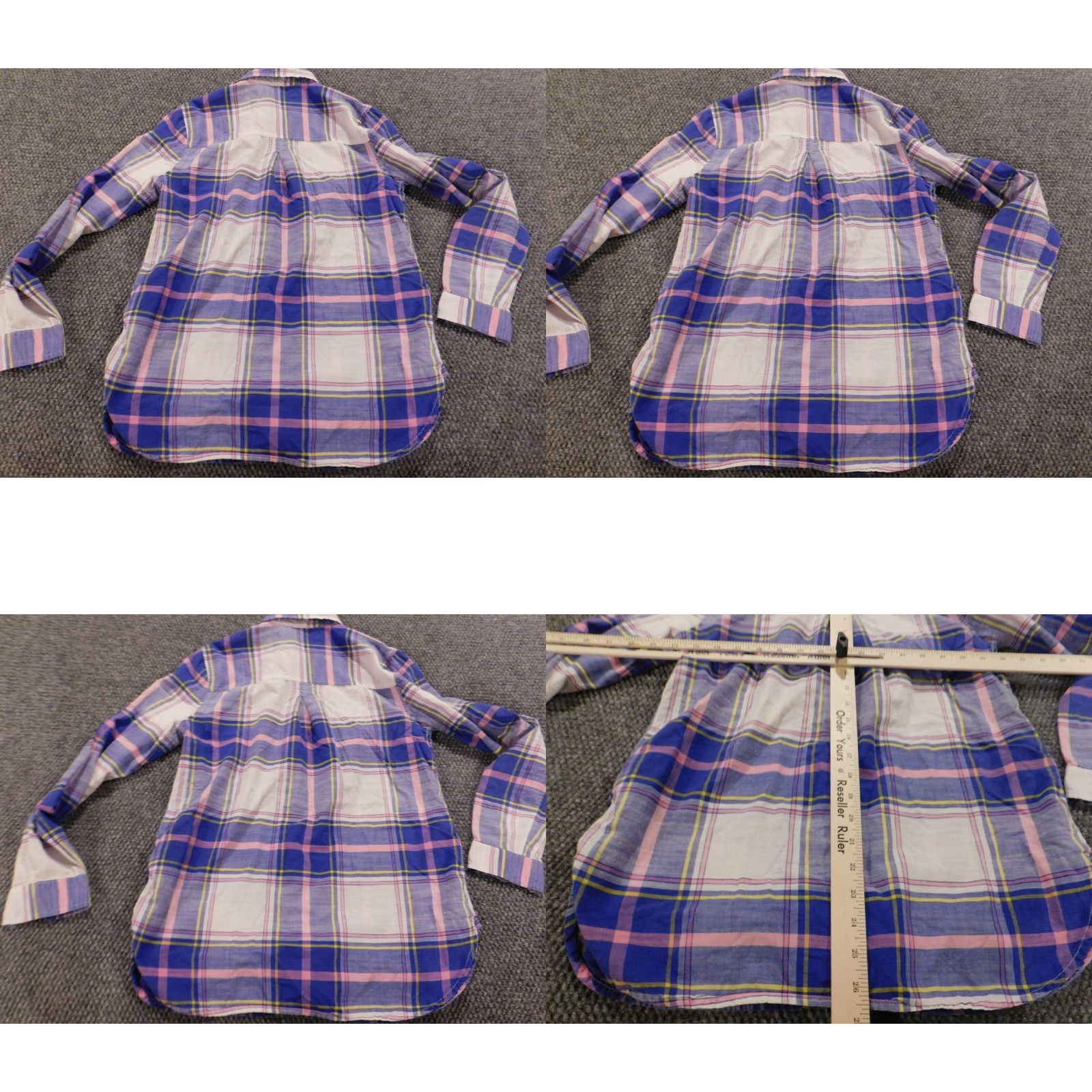 Old Navy Old Navy Womens Blouse Small plaid purple classic button down Size S / US 4 / IT 40 - 8 Thumbnail