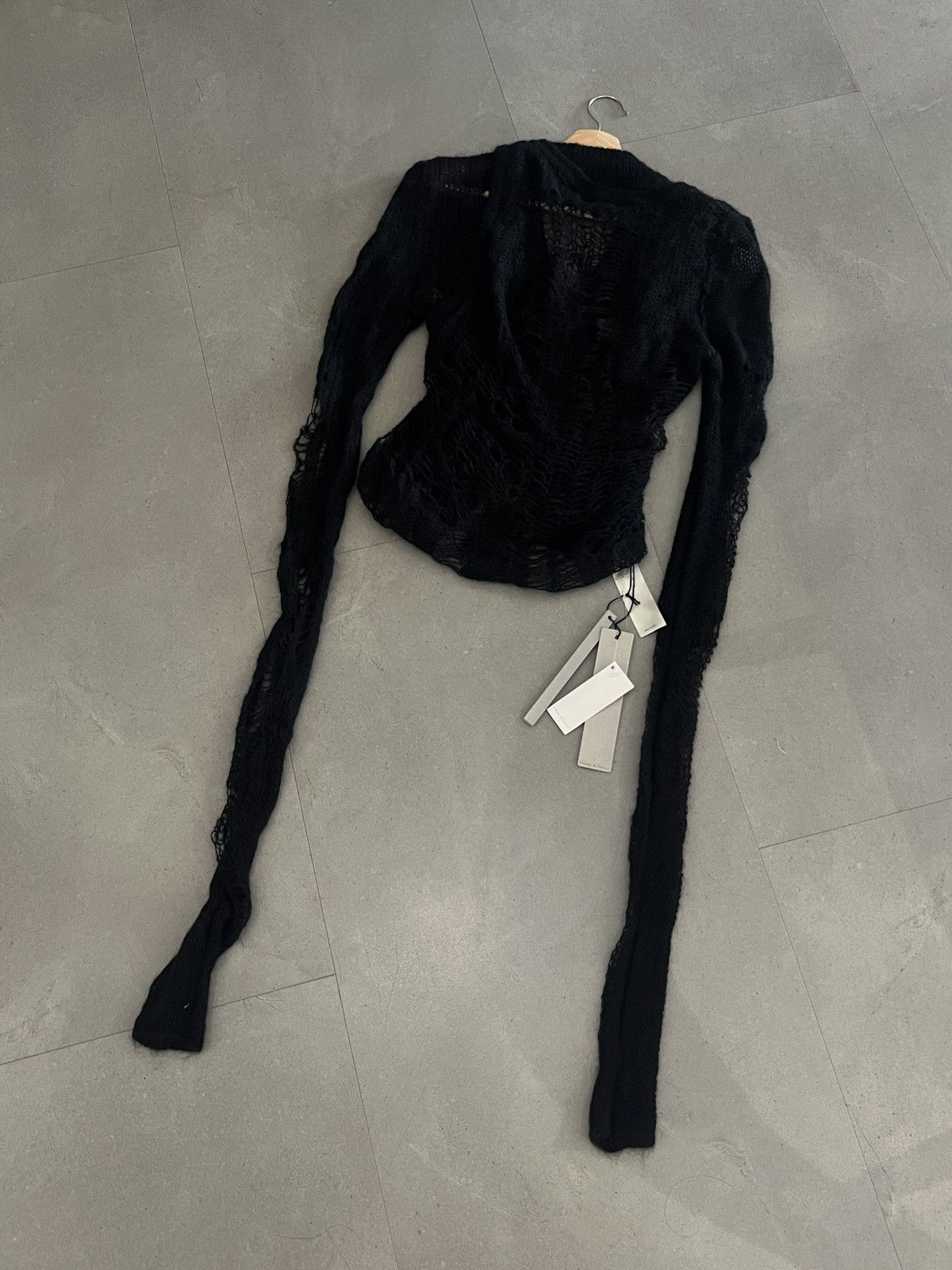 Rick Owens SS22 Rick Owen Fogachine Runway Banana Knit Spider Sweater Size US M / EU 48-50 / 2 - 3 Thumbnail