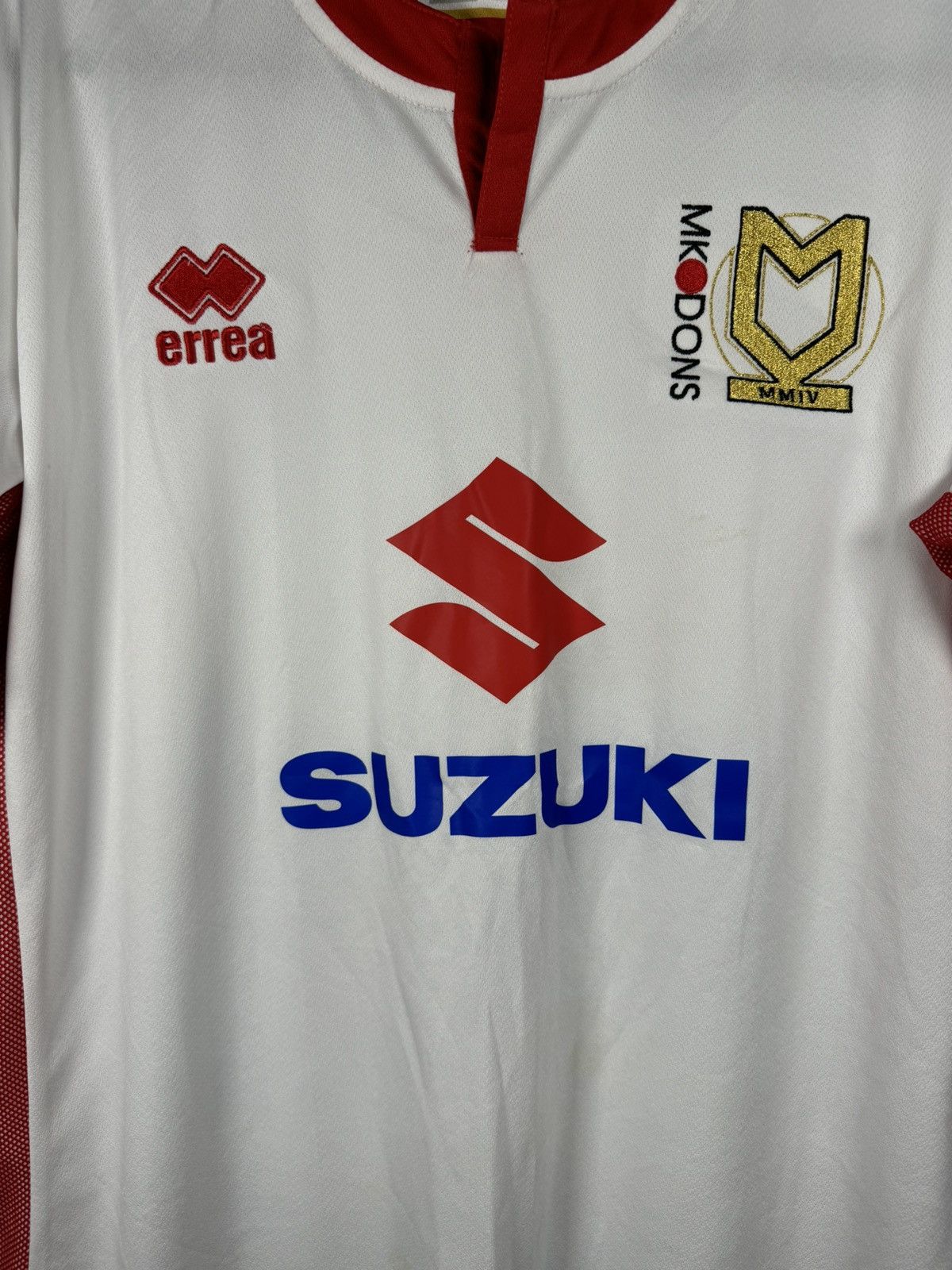 Errea × Vintage Vintage Mk Dons 2017/18 Errea Soccer Jersey Blokcore XL Size US XL / EU 56 / 4 - 4 Thumbnail
