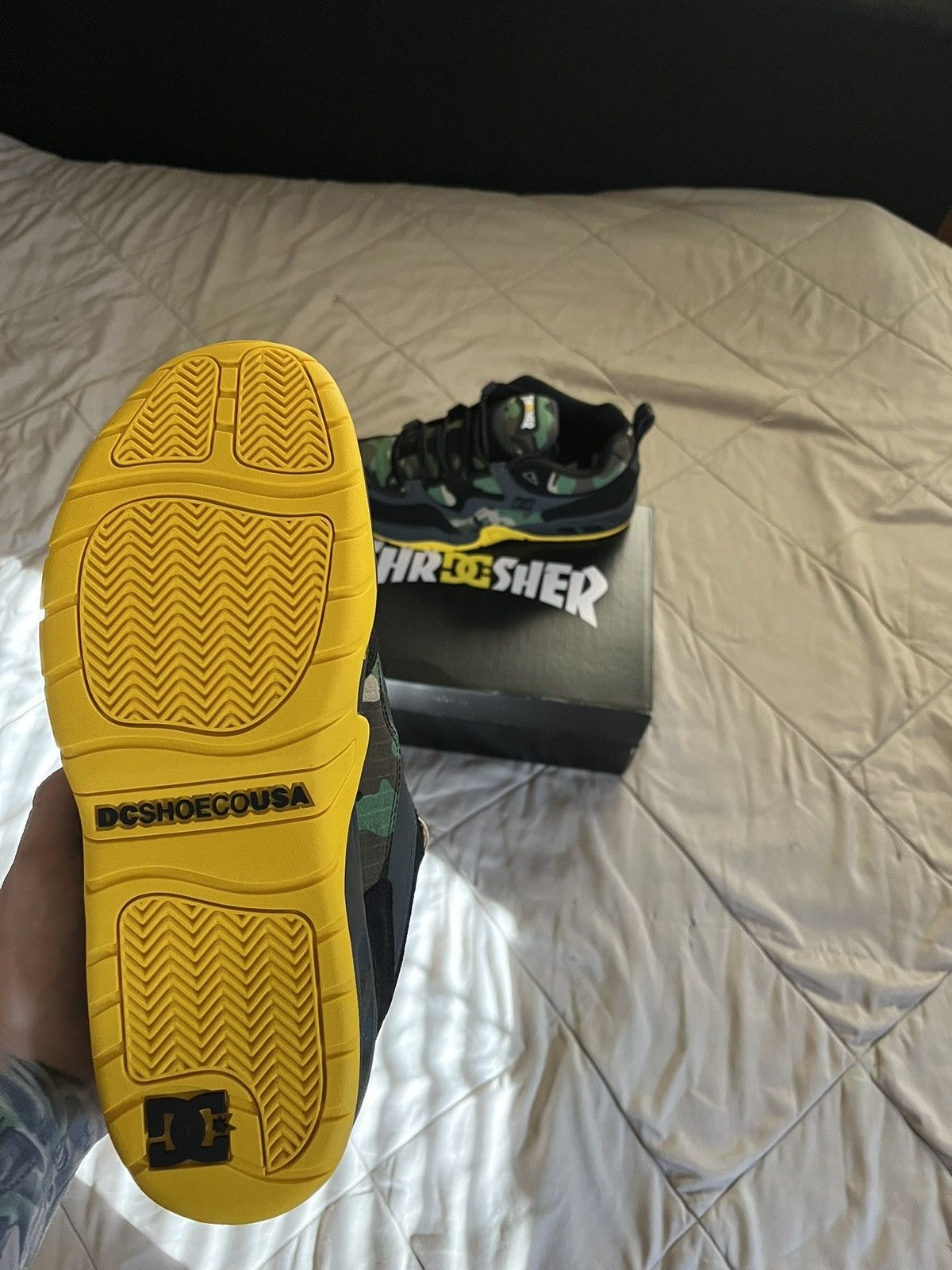 DC Dc Shoes Truth x Thrasher Black Camo Sneaker Men Us 11 Size US 11 / EU 44 - 5 Thumbnail