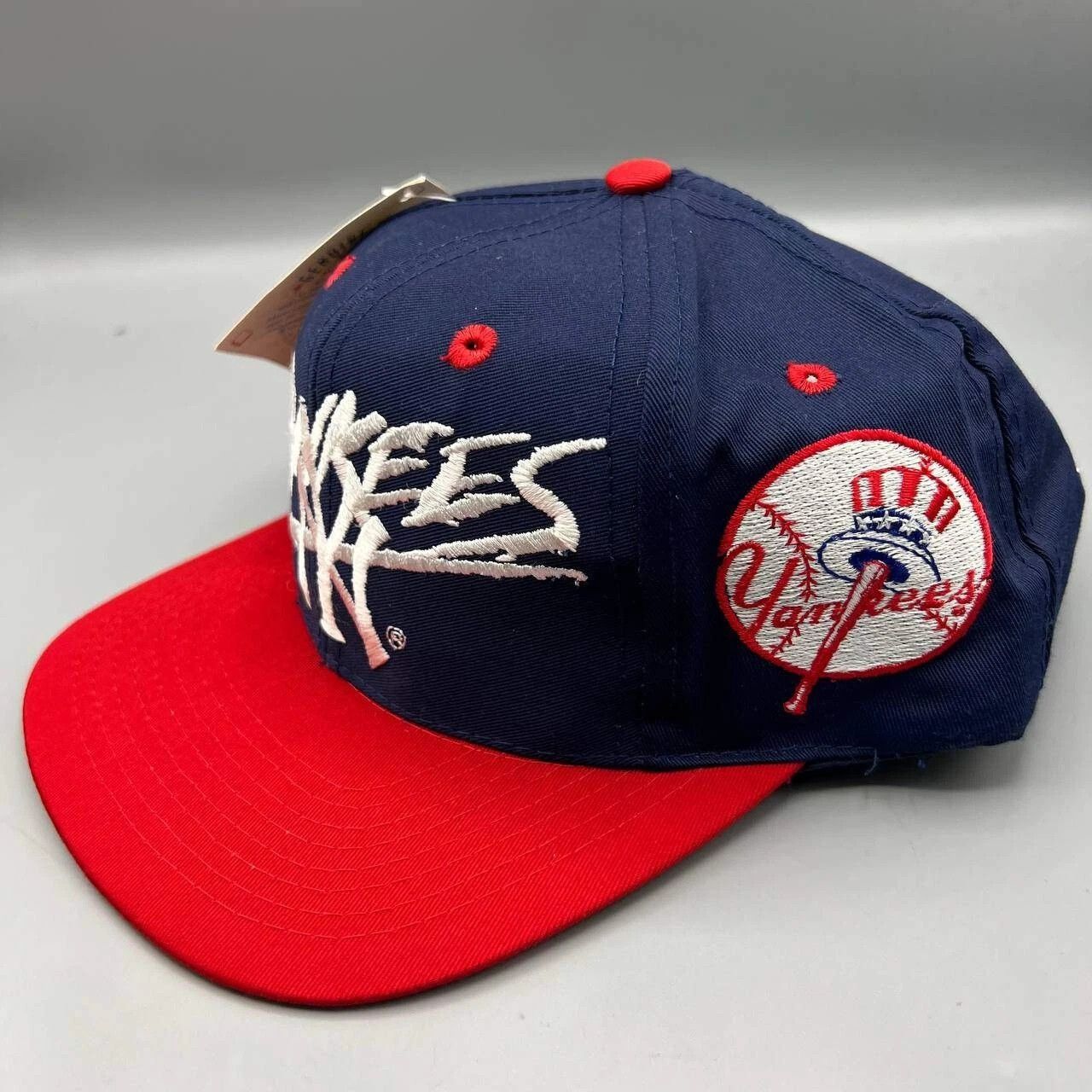 Signatures × Vintage New York Yankees Hat Men Blue Red Signatures MLB Snap Back Size ONE SIZE - 6 Thumbnail