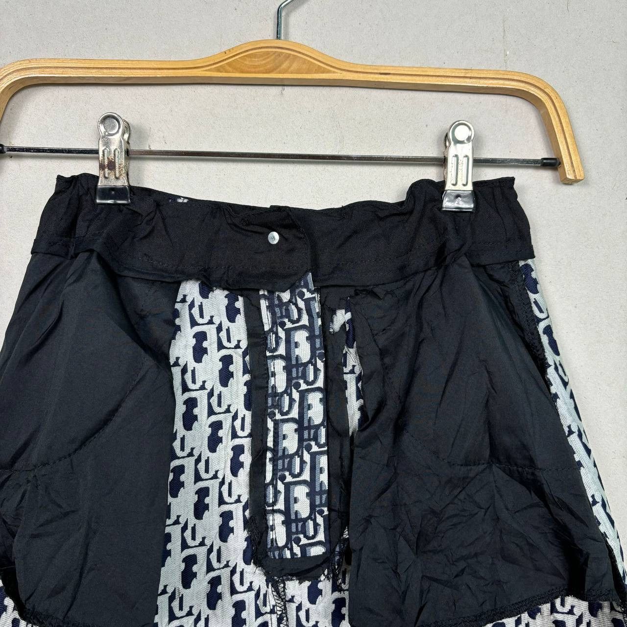Christian Dior Monsieur Dior SS02 Oblique Monogram Skirt Blue Trotter John Galliano Size 25" / US 0 / IT 36 - 15 Thumbnail