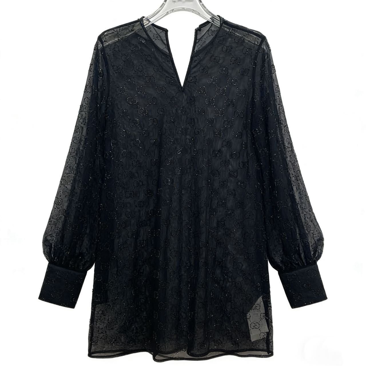 Gucci Gucci Rhinestone Lace Mesh Dress K26WX Size M / US 6-8 / IT 42-44 - 1 Thumbnail