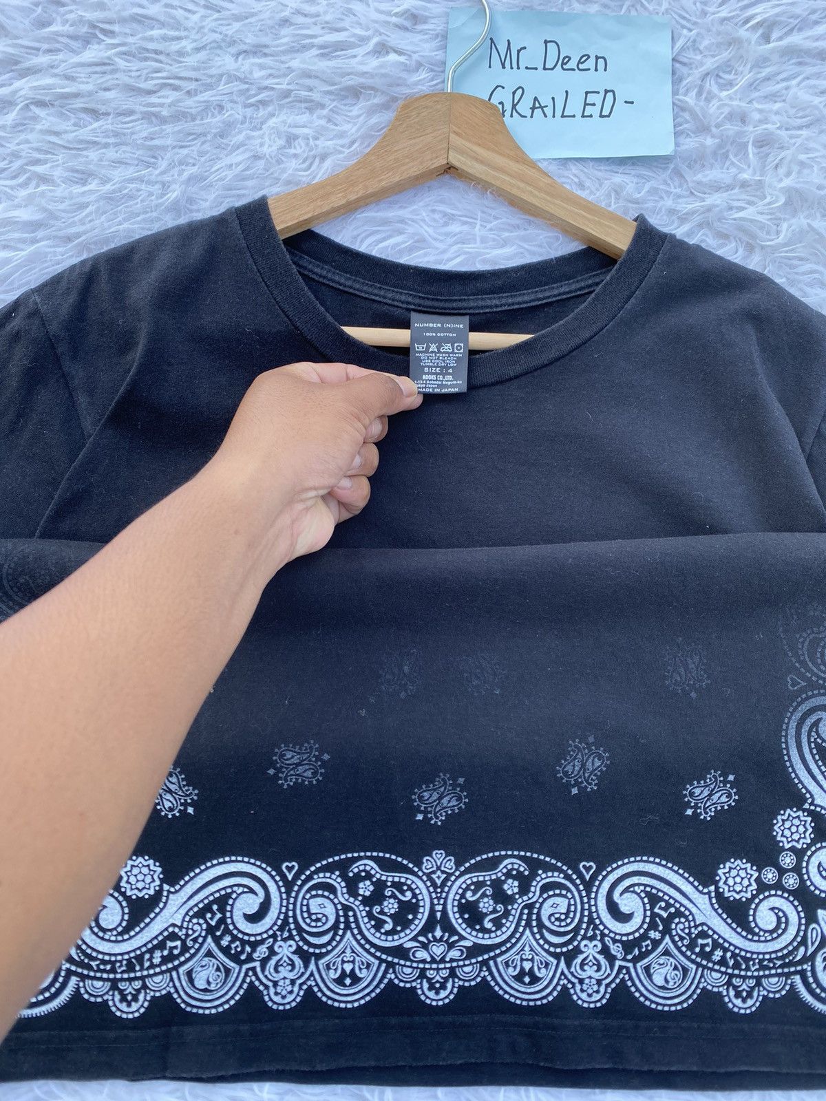 Number (N)ine Rare Number Nine The SOLOIST Rare Paisley Print Tshirt Size US L / EU 52-54 / 3 - 8 Thumbnail