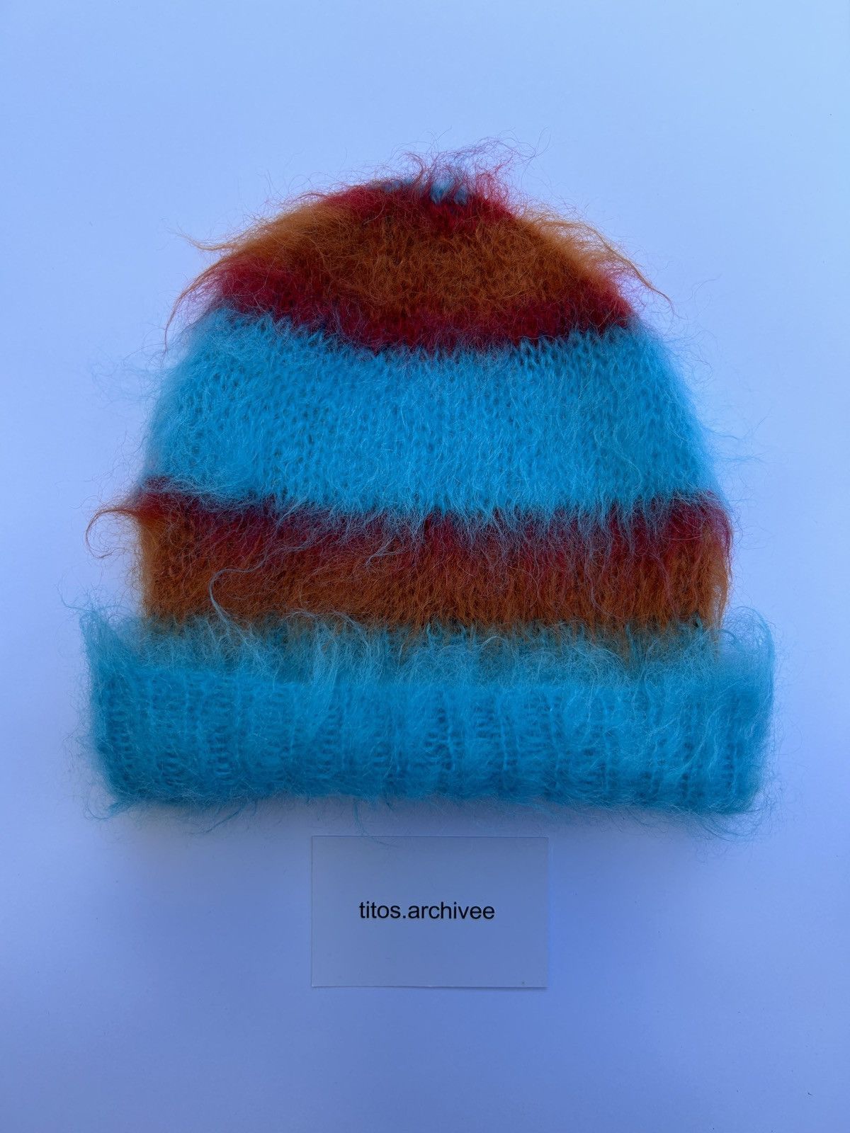 image of Marni Fuzzy Wuzzy Beanie in Orange, Men's