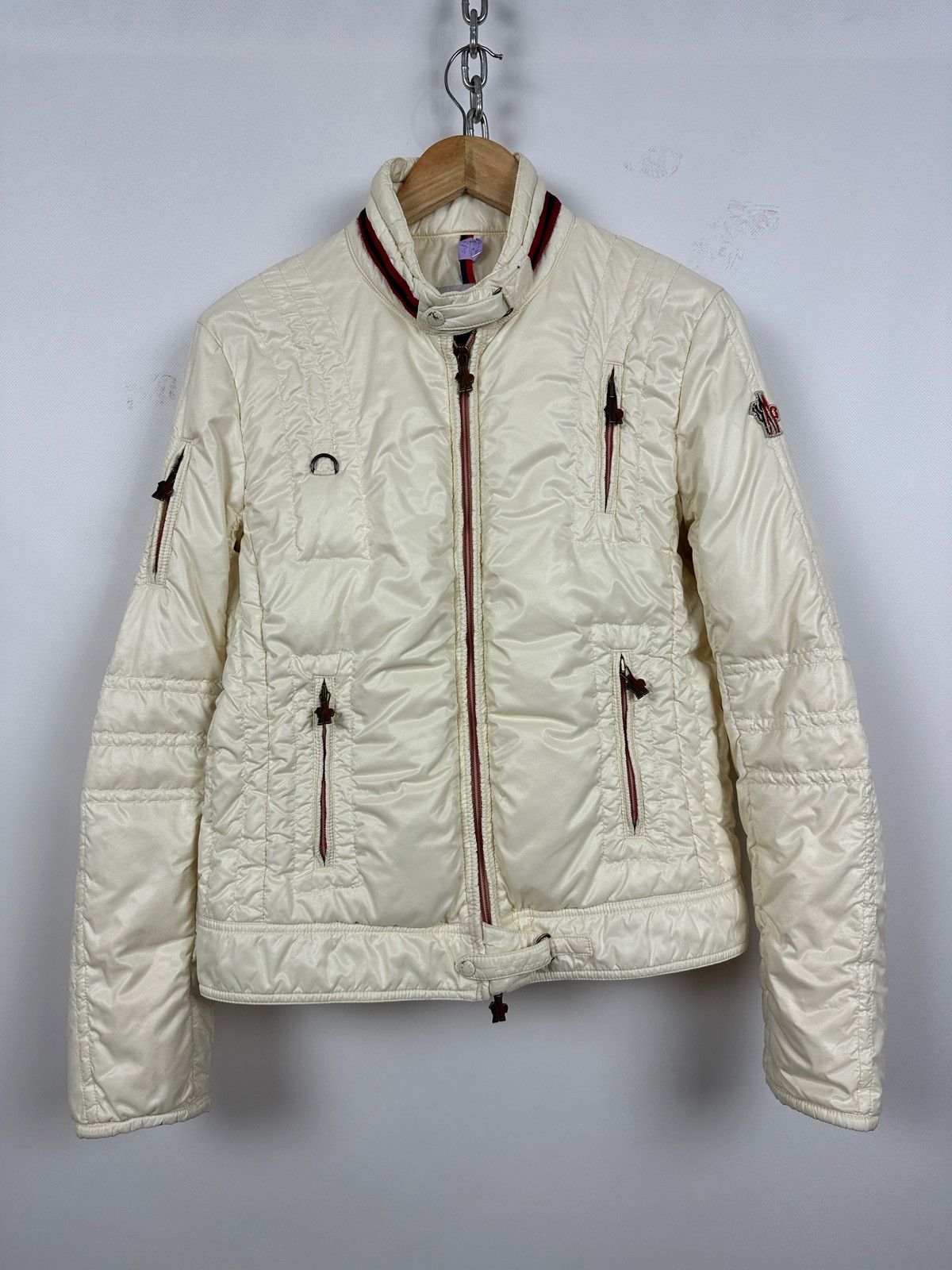 Moncler Moncler Grenoble Light Beige Zip Up Down Puffer Jacket Size XL / US 12-14 / IT 48-50 - 3 Thumbnail