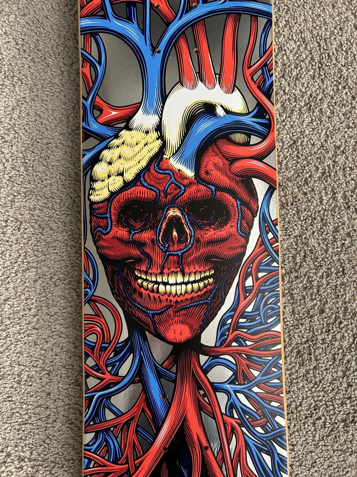 StrangeLove Skateboards StrangeLove Heart Skull Skateboard Deck Size ONE SIZE - 3 Thumbnail