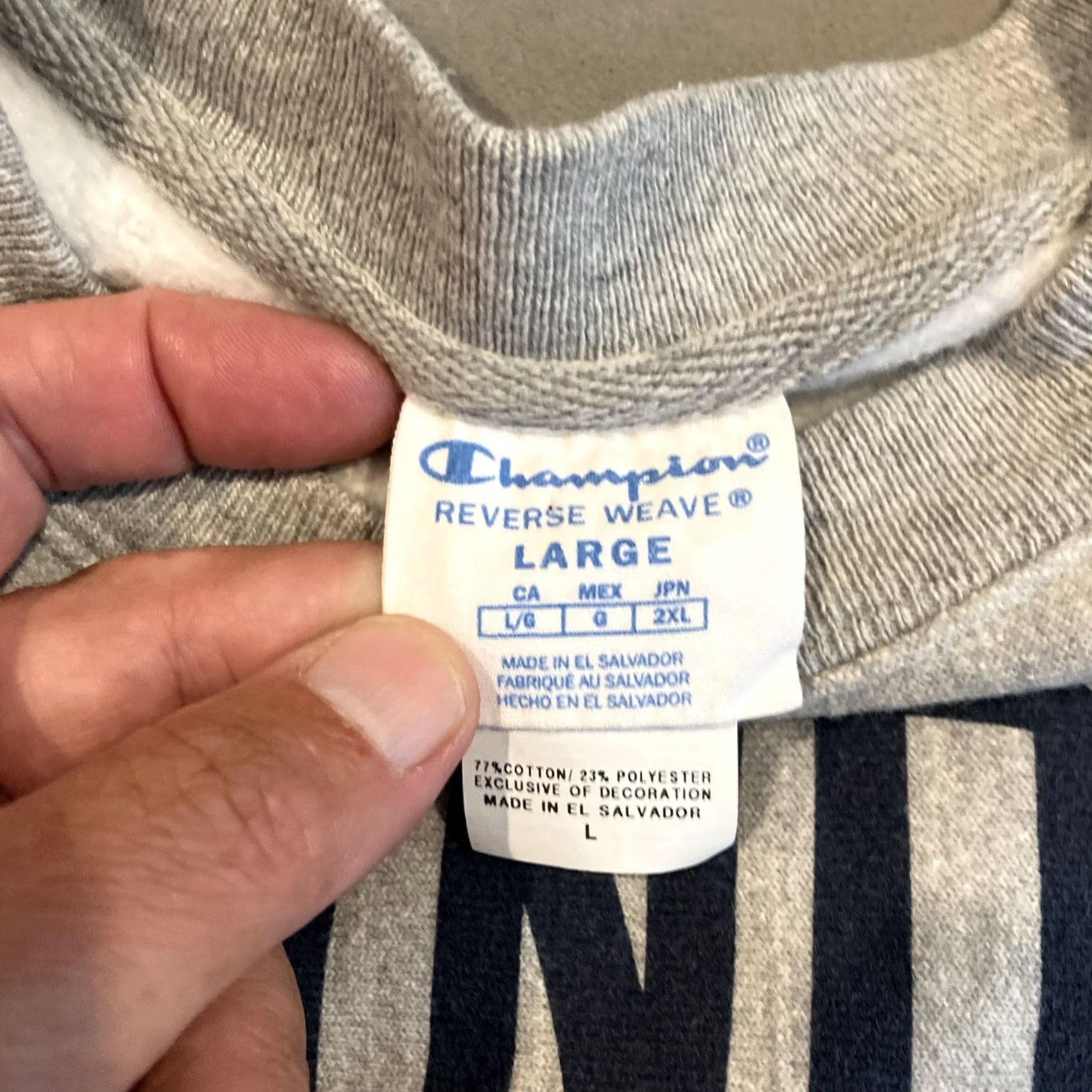 Champion RARE Champion Reverse Weave Sweatshirt Boston Cannons Lacrosse Club Gray L Mens Pullover Reversible Size US L / EU 52-54 / 3 - 4 Thumbnail