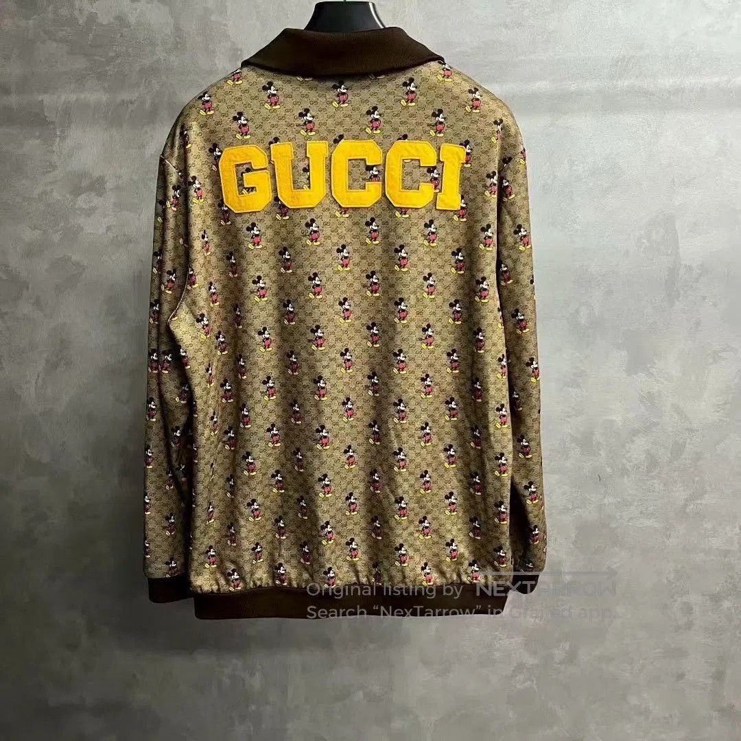 Gucci gucci brown long sleeve mickey print jacket. Size US M / EU 48-50 / 2 - 2 Thumbnail