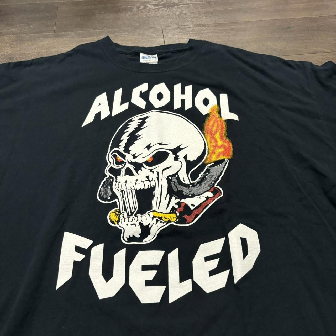 Designer Vintage Alcohol Fueled Whoop Ass Machine T Shirt Stone Cold Size US XXL / EU 58 / 5 - 2 Thumbnail