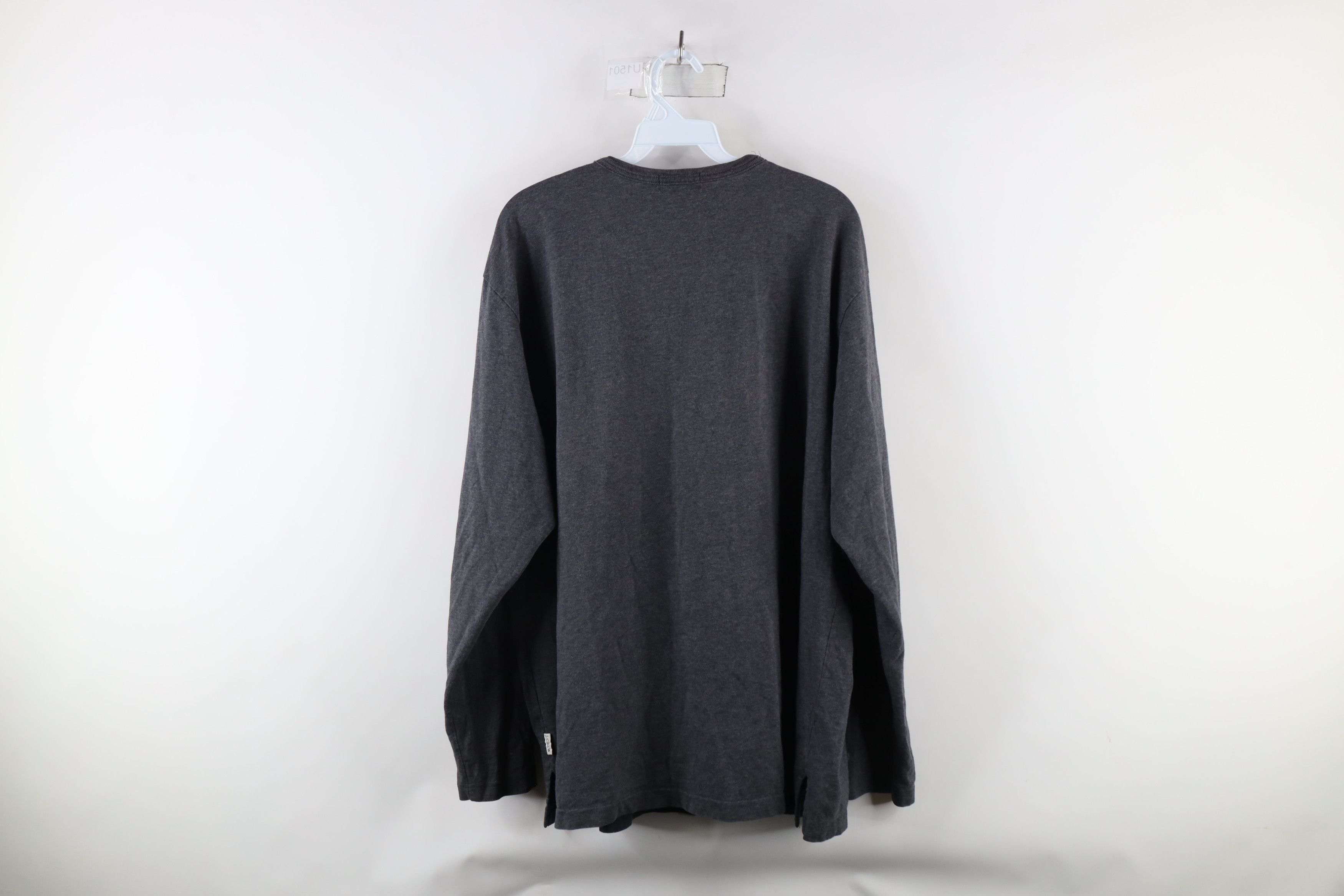 J.Crew × Vintage Vintage 90s J Crew Striped Long Sleeve T-Shirt Gray USA Size US L / EU 52-54 / 3 - 14 Thumbnail
