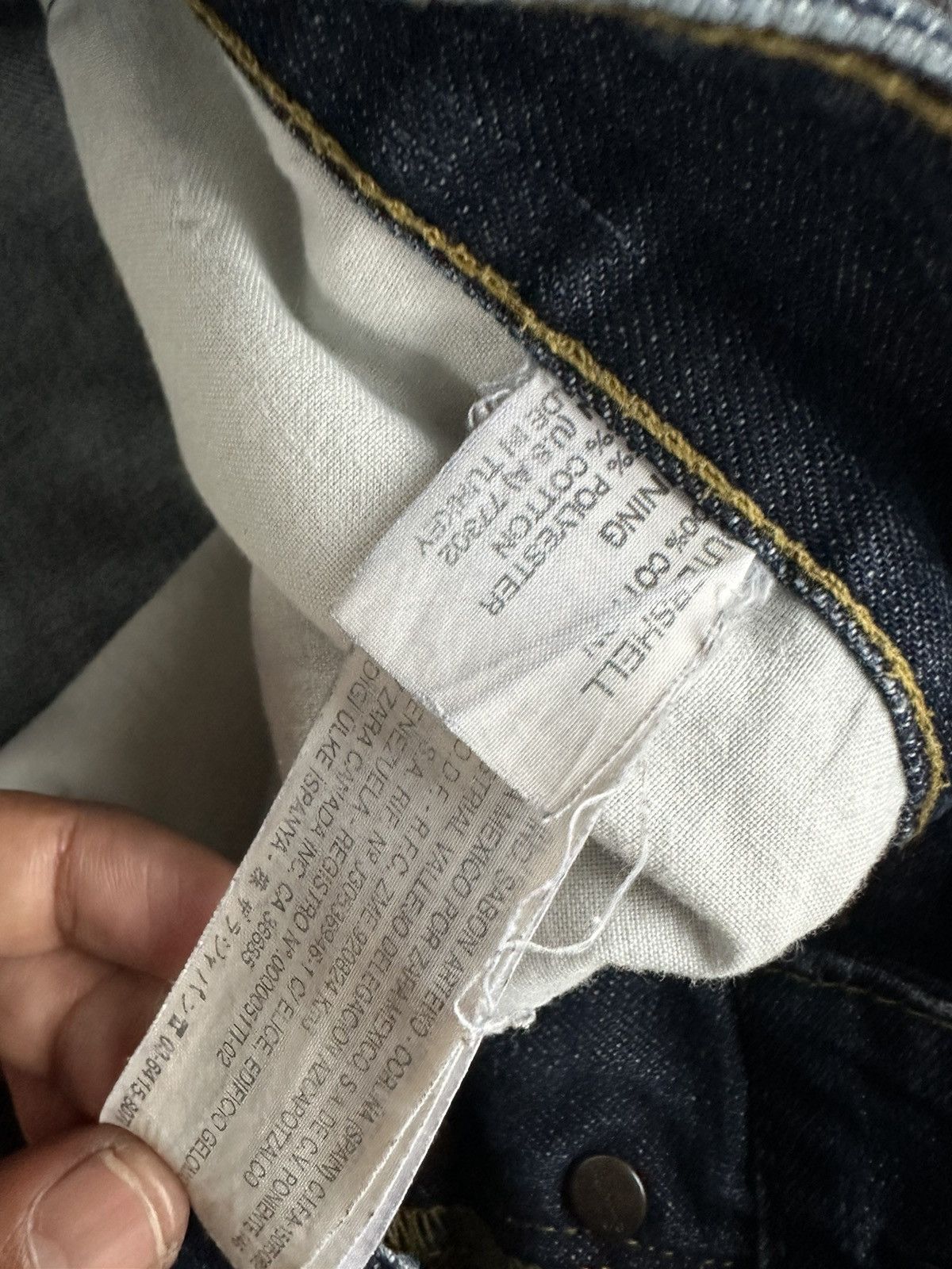 Zara Zara Low Waist Washed Blue Denim D304 Size US 34 / EU 50 - 14 Thumbnail