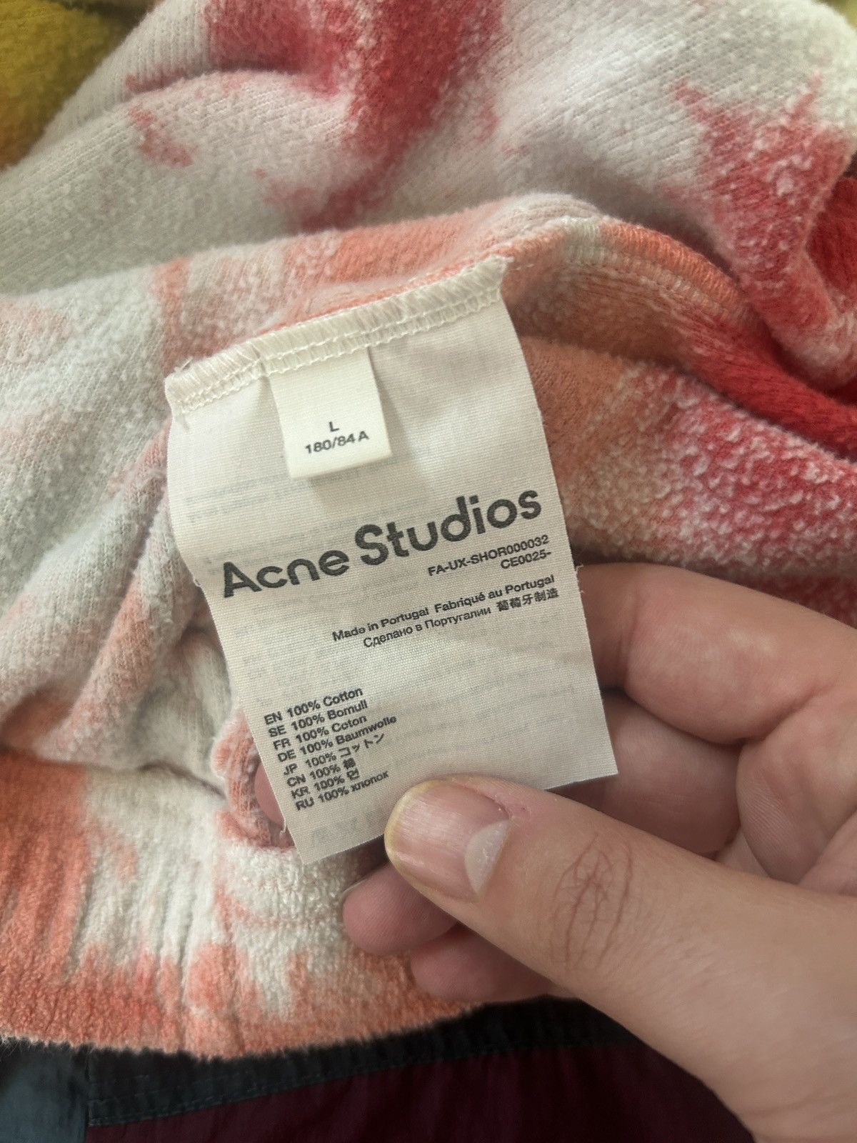 Acne Studios Rainbow Dyed Terry Cloth Shorts Size US 34 / EU 50 - 7 Thumbnail