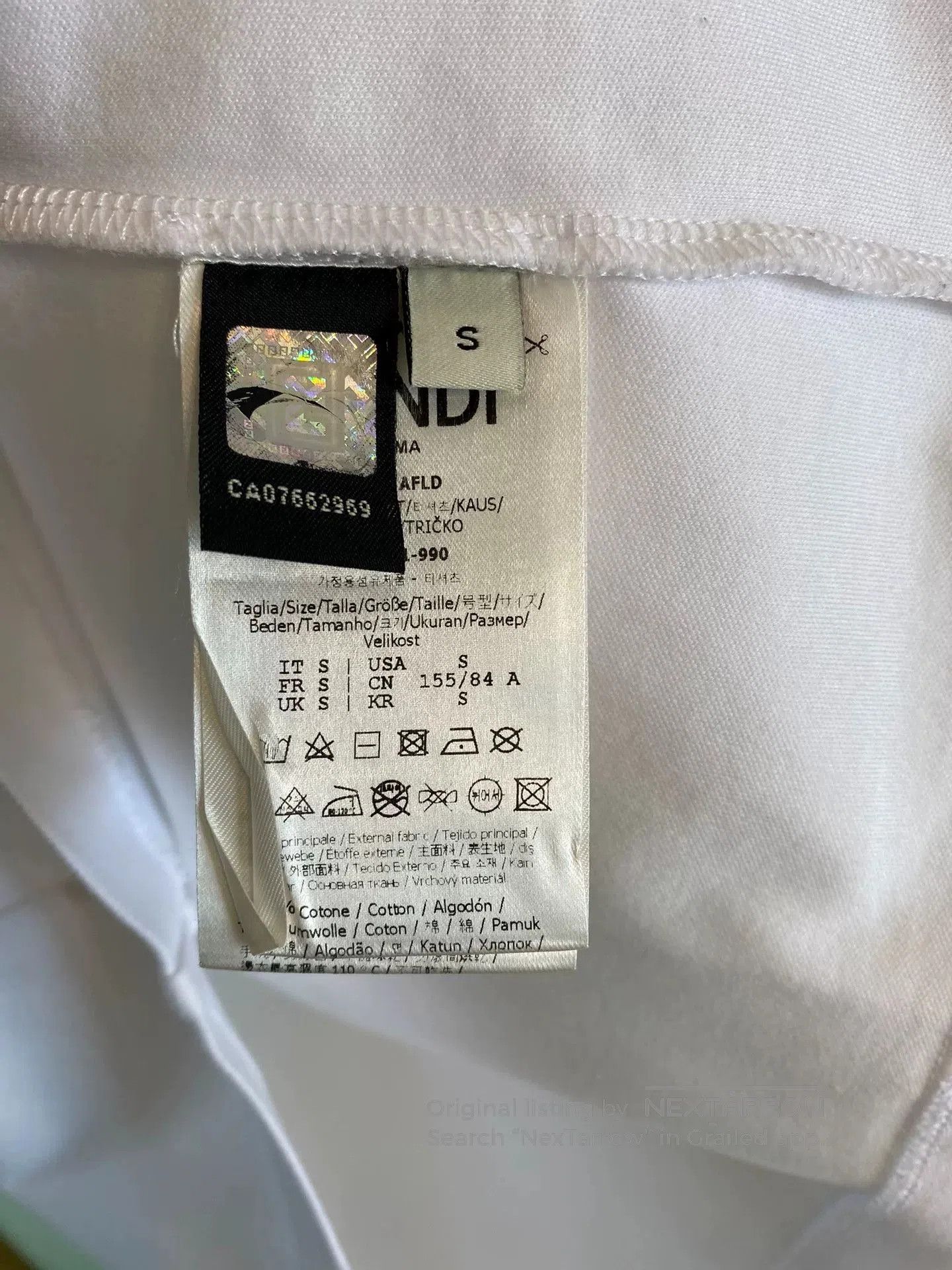 Fendi Fendi Letter Embossed Short Sleeve T. Size US M / EU 48-50 / 2 - 5 Thumbnail