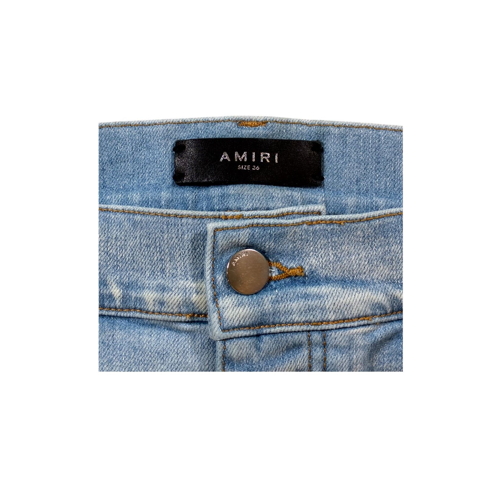 Amiri Amiri Paint Splatter Light Wash Jeans Size US 36 / EU 52 - 4 Thumbnail