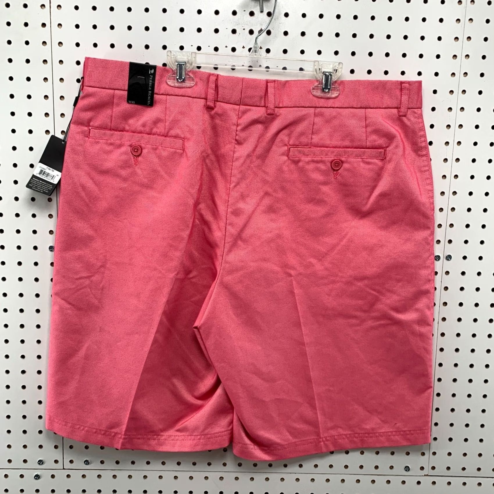 Vintage Pebble Beach Pink Mens 40x10 Chino Golf Shorts Casual Shirt? Size US 40 / EU 56 - 6 Thumbnail