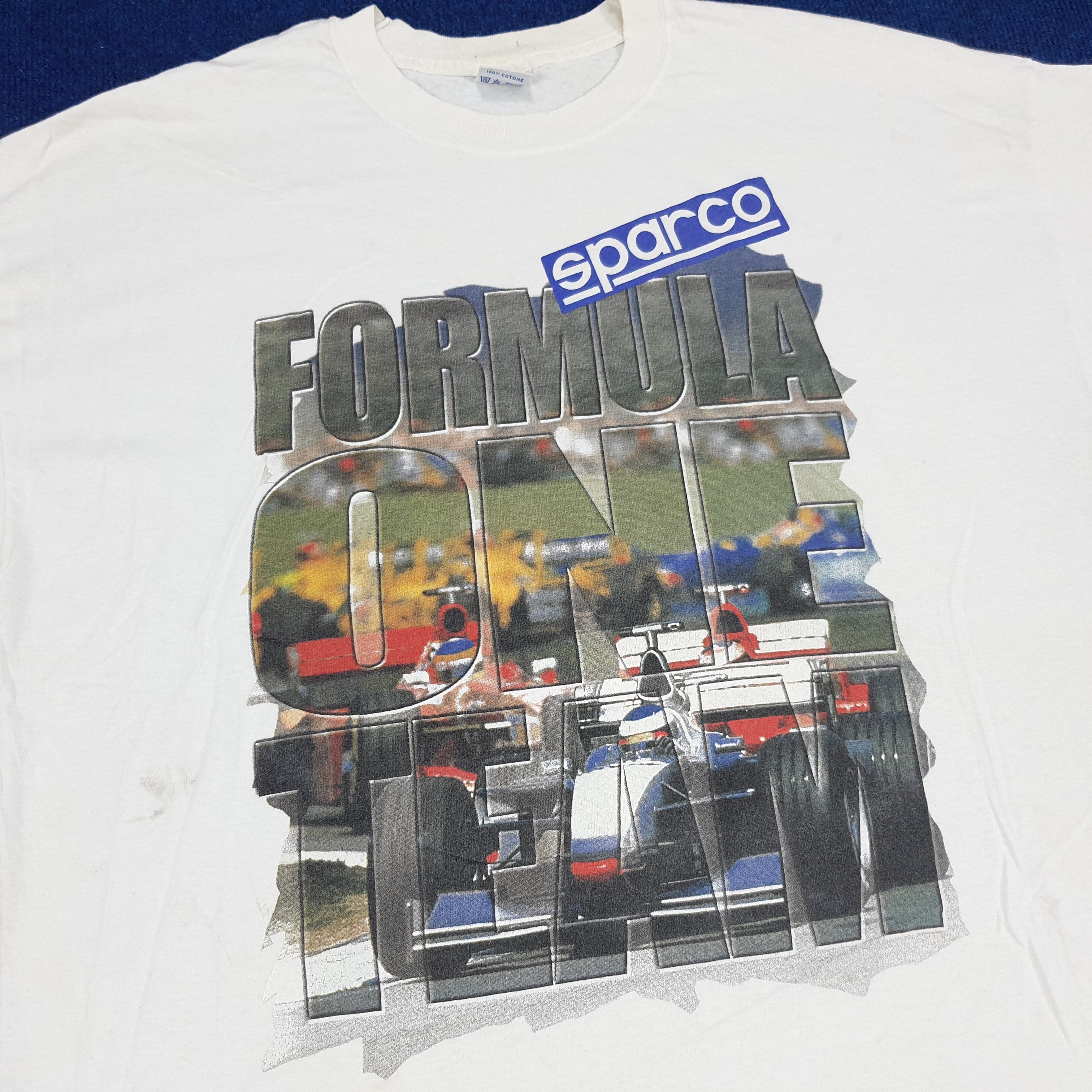 Vintage Vintage Sparco Formula One Racing Motorsports Tshirt Size US XXL / EU 58 / 5 - 2 Thumbnail