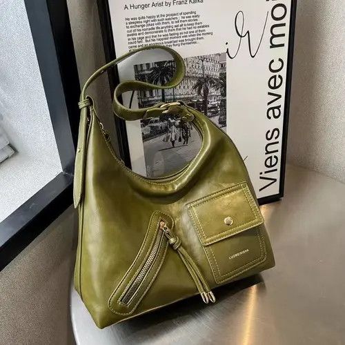 Japanese Brand × Leather Versatile pu leather armpit bag Size ONE SIZE - 1 Thumbnail