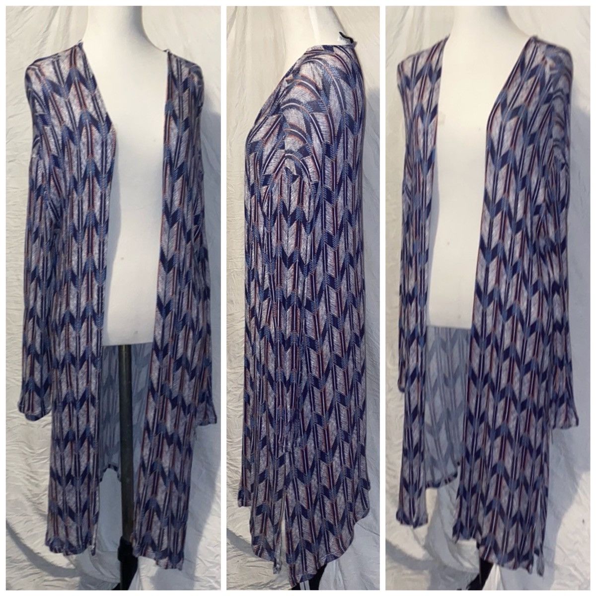 Divided × H&M Divided For H&M, Chevron/Tribal Pattern, Mid-Length Cardigan Size M / US 6-8 / IT 42-44 - 2 Thumbnail