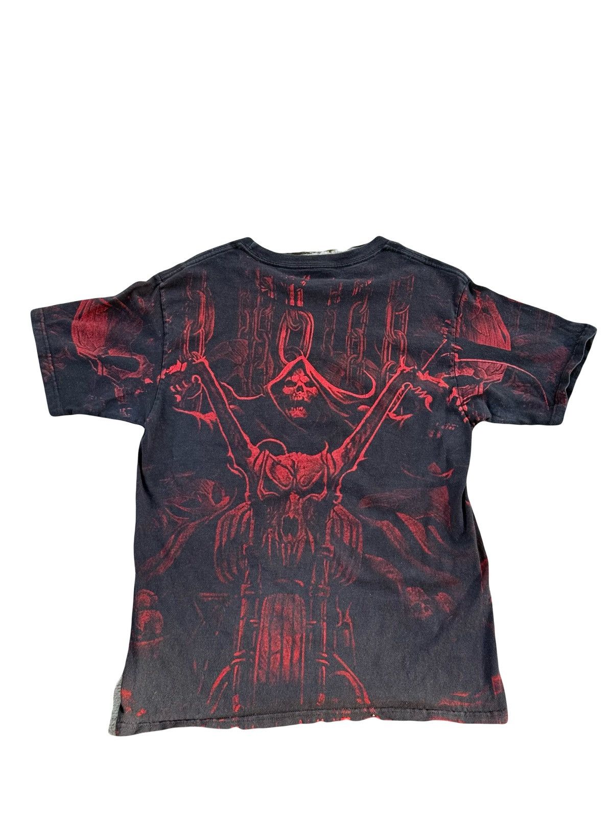 Vintage Vintage Y2K Skull T Shirt Size US M / EU 48-50 / 2 - 2 Thumbnail