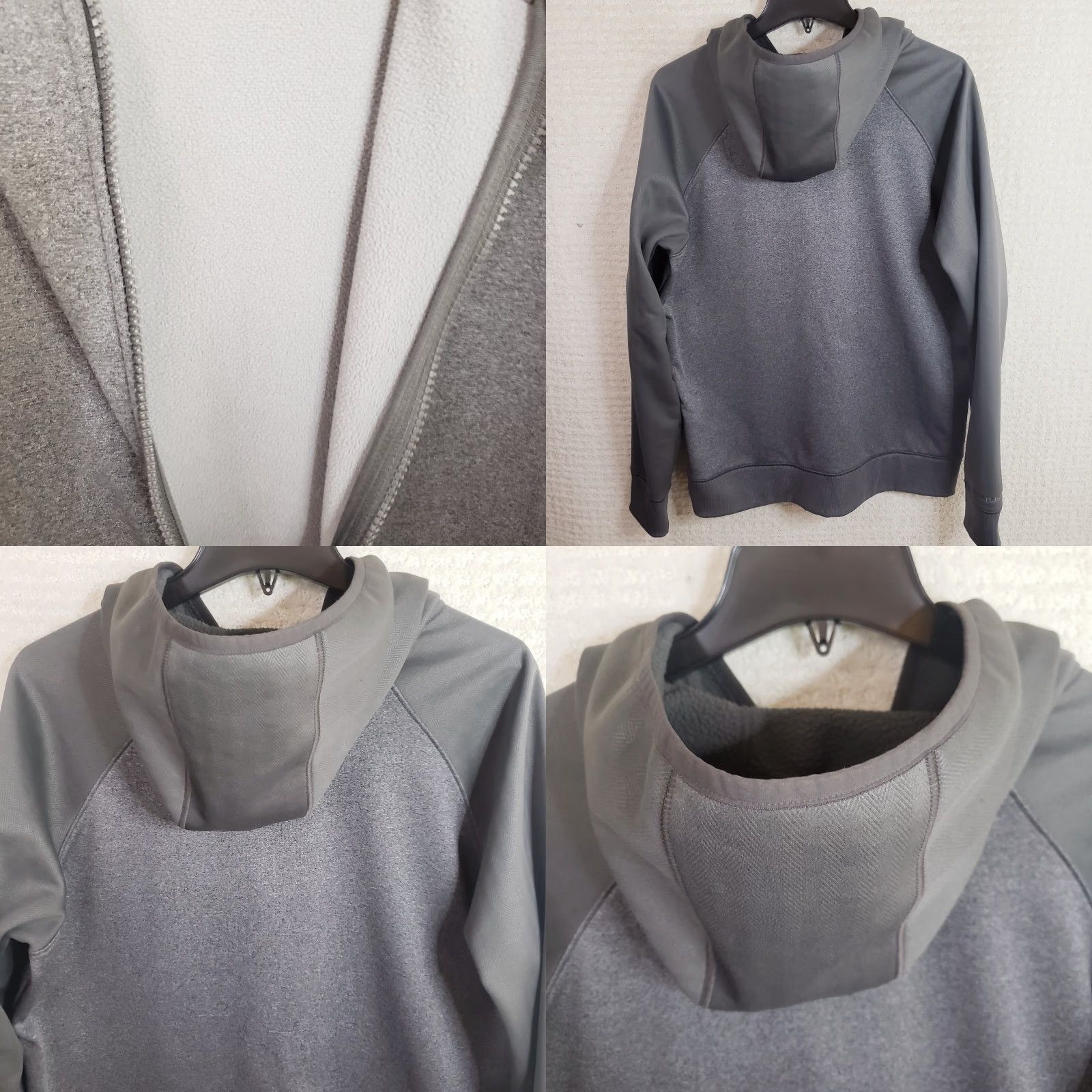 Under Armour Under Armour Hoodie Mens Gray Full Zip Hooded Sweatshirt Storm L Logo Zipper Pocket Regular Fit Size US L / EU 52-54 / 3 - 9 Thumbnail