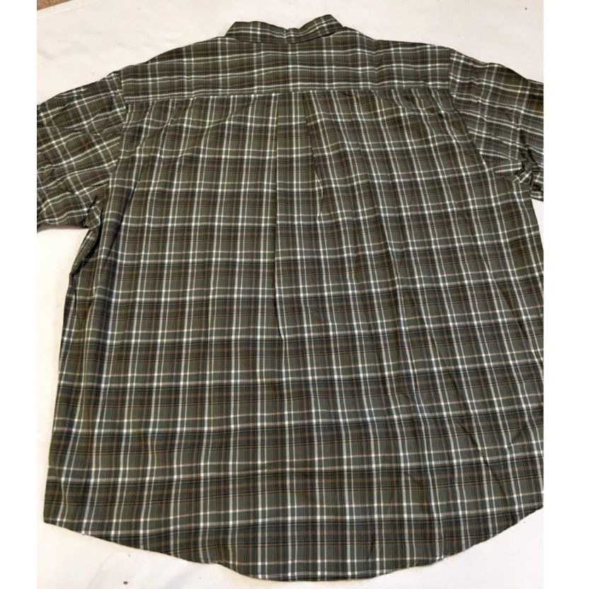 Carhartt Carhartt Mens Short Sleeve Shirt- Sz:Xl -Plaid Pattern-Green Size US XL / EU 56 / 4 - 2 Thumbnail
