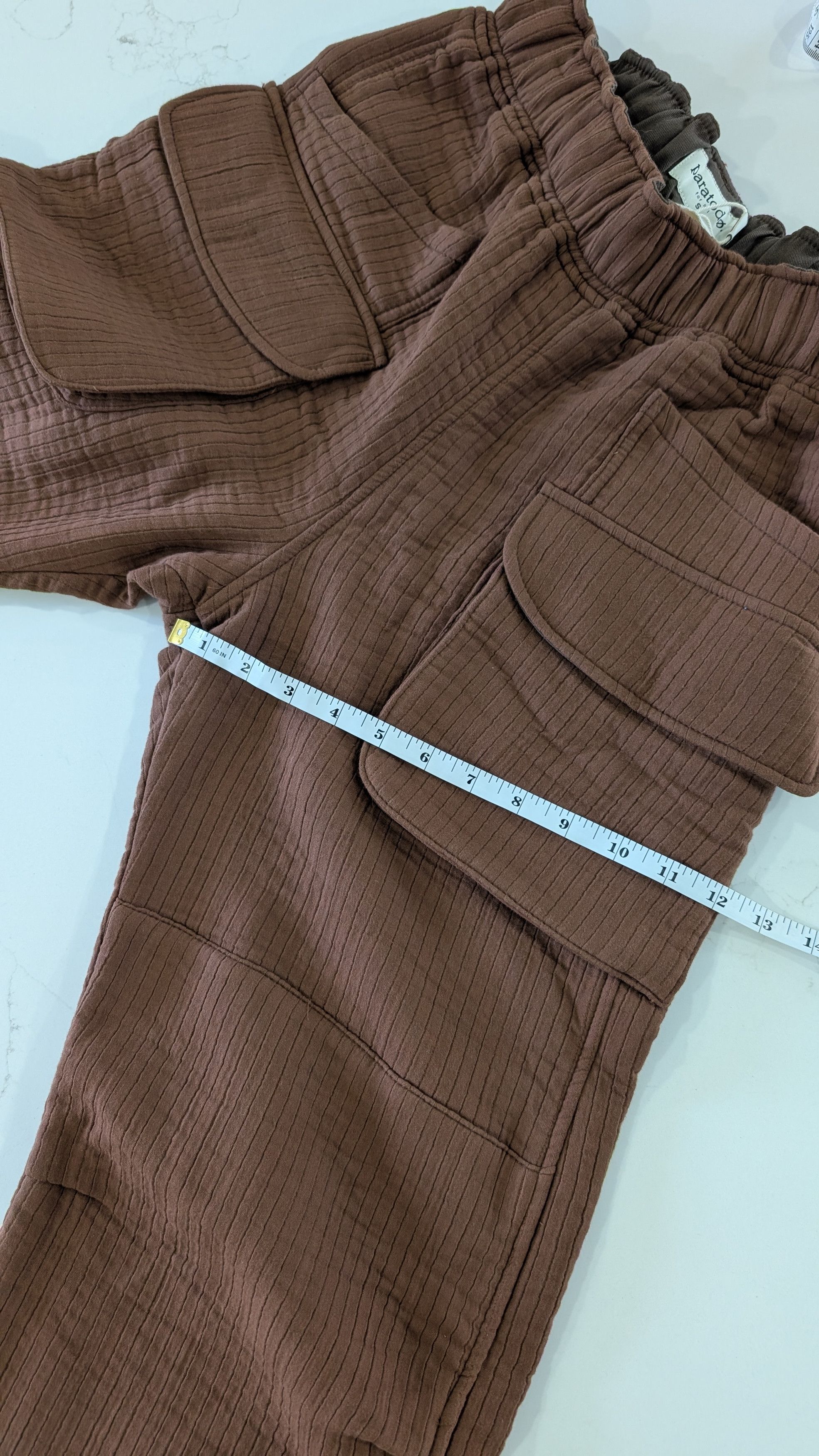 Paratodo Paratodo Tundra Trousers S Brown Quilted Cotton Cargo Size US 30 / EU 46 - 7 Thumbnail