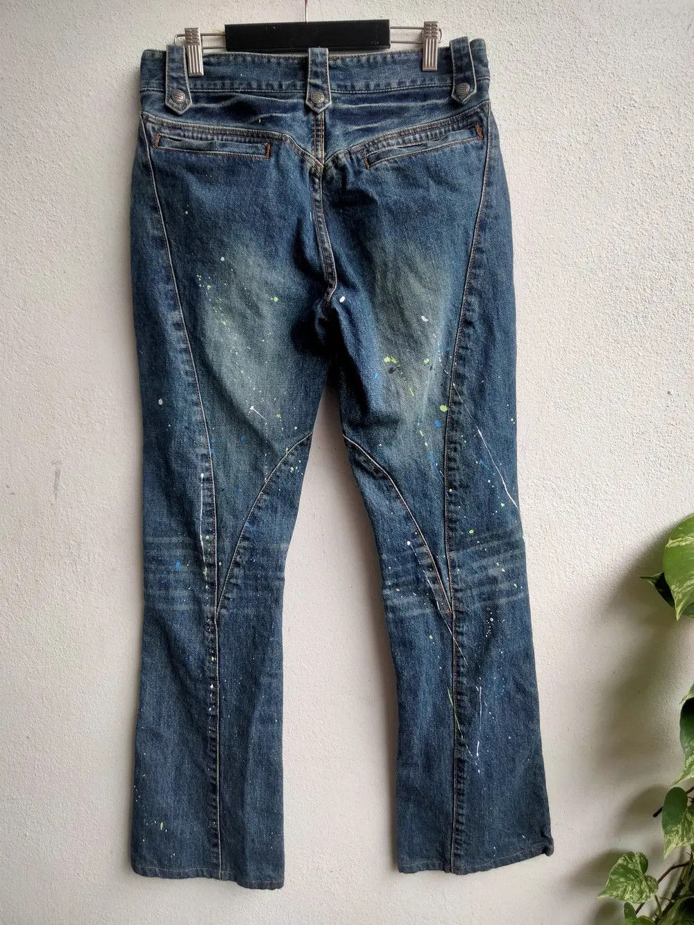 Schlussel Schlussel Flare Denim Painted Size US 31 - 3 Thumbnail