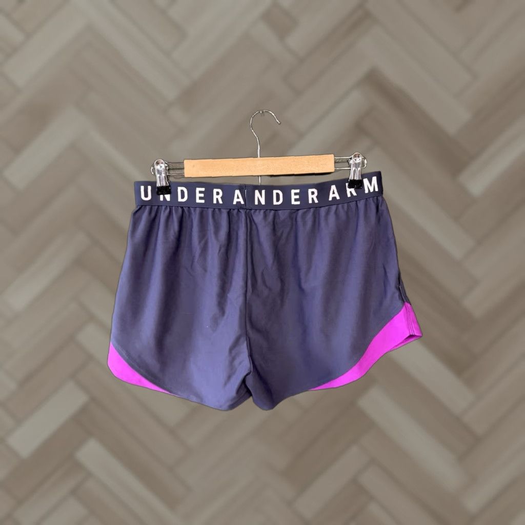 Under Armour Under Armour Womens Purple Athletic Running Shorts L Size Large Purple Athletic Shorts Womens L Under Armour Size 36" / US 14 / IT 50 - 1 Thumbnail