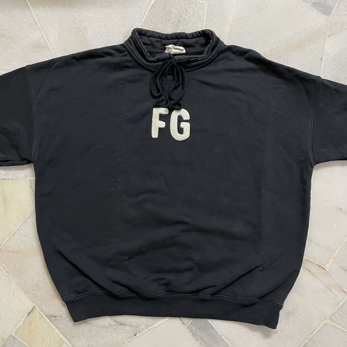 Fear of God FEAR OF GOD Black Everyday FG Mock Neck Pullover Sweater Size US XL / EU 56 / 4 - 10 Thumbnail