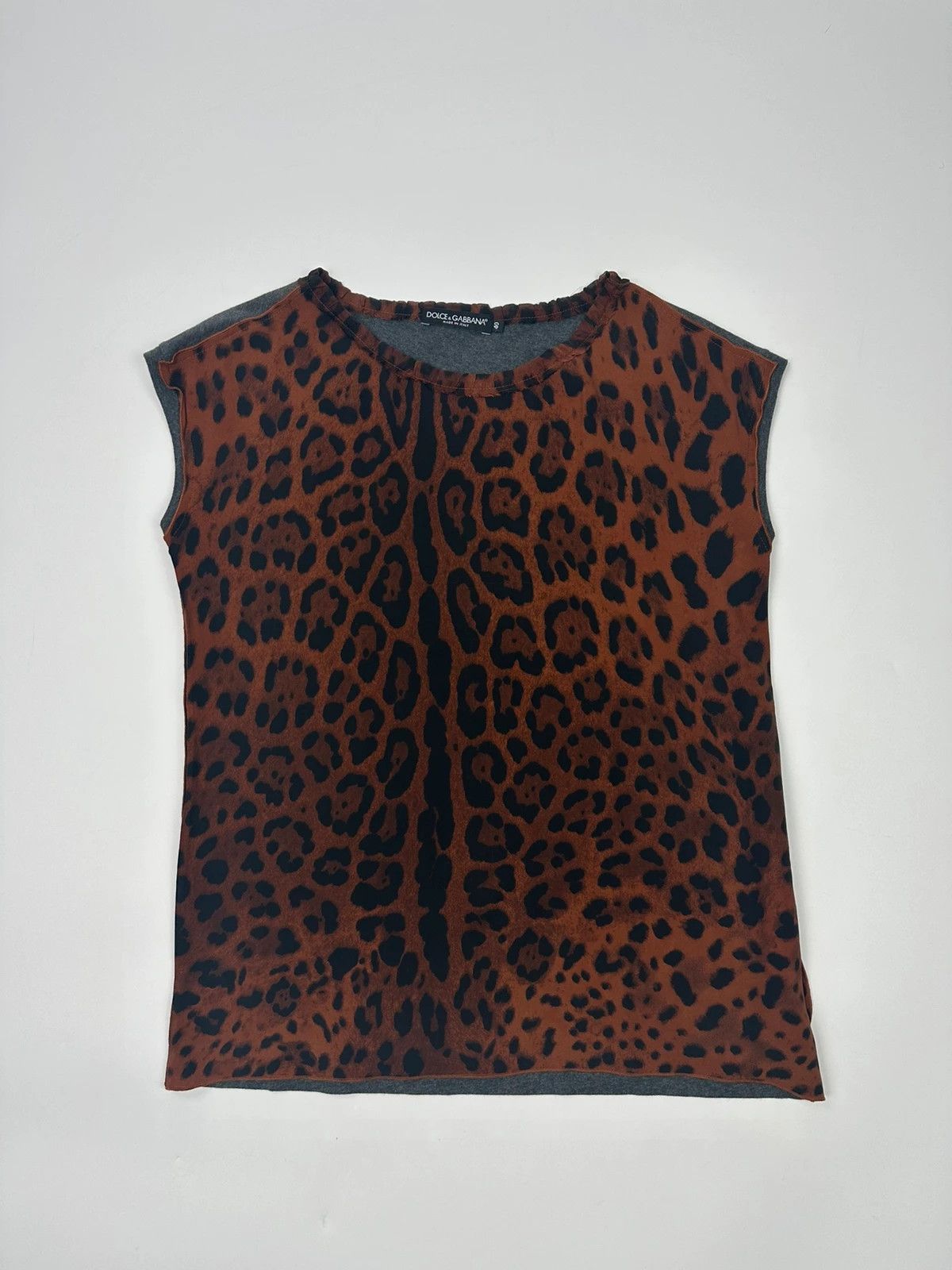 Dolce & Gabbana Dolce Gabbana 00’s Leopard Top Tank Top Silk Size M / US 6-8 / IT 42-44 - 1 Thumbnail