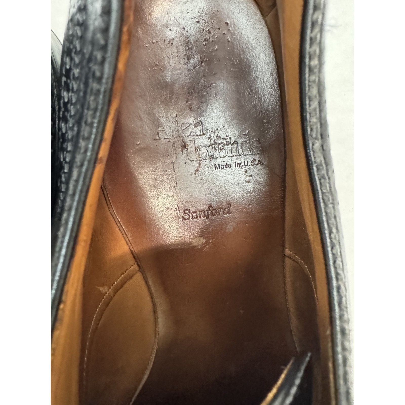 Allen Edmonds Allen Edmonds Sanford Oxford Black Leather Dress Shoe 10.5 B Size US 10.5 / EU 43-44 - 11 Thumbnail
