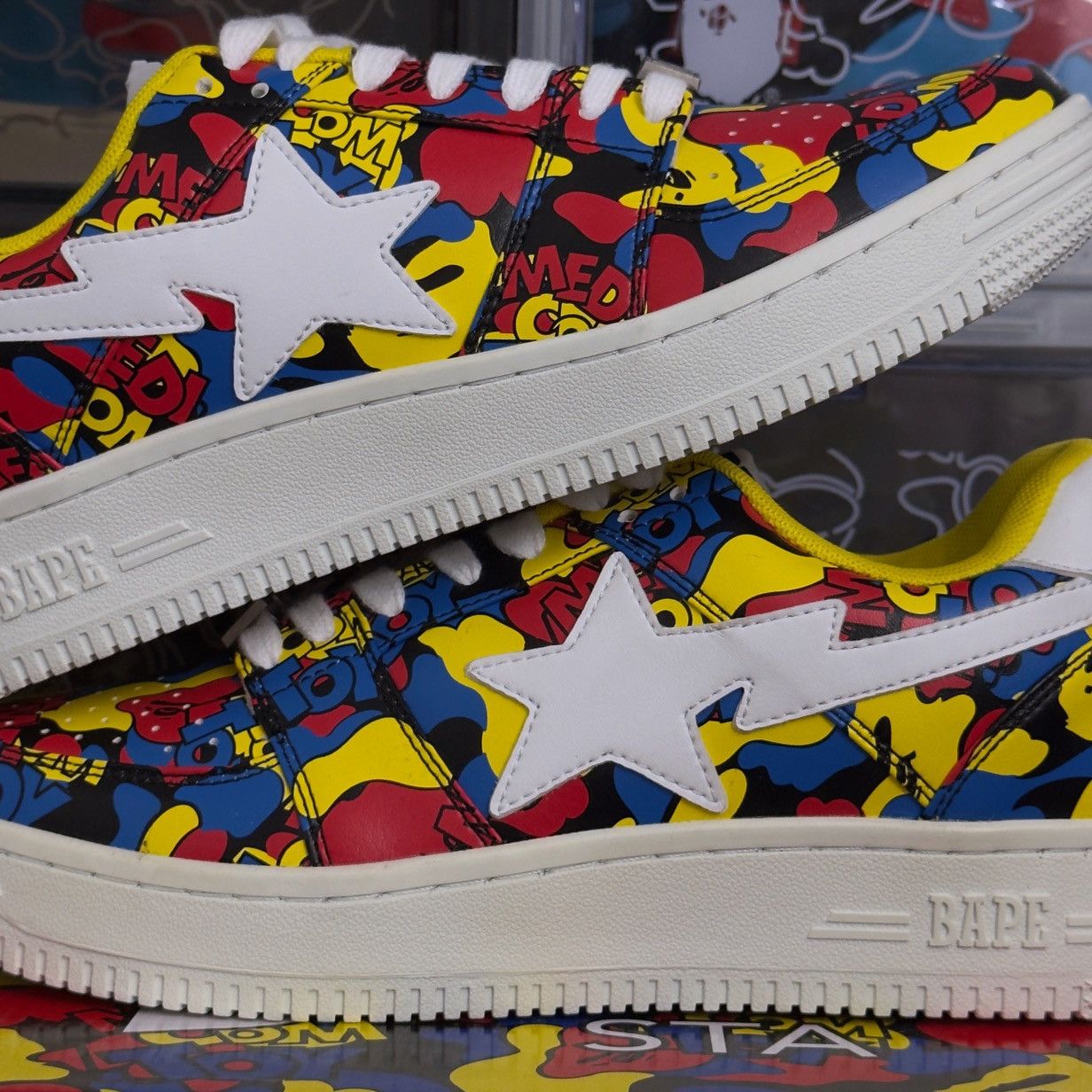Bape A Bathing Ape Bapesta Medicom Toy All Over Camo 2020 Size US 9 / EU 42 - 3 Thumbnail