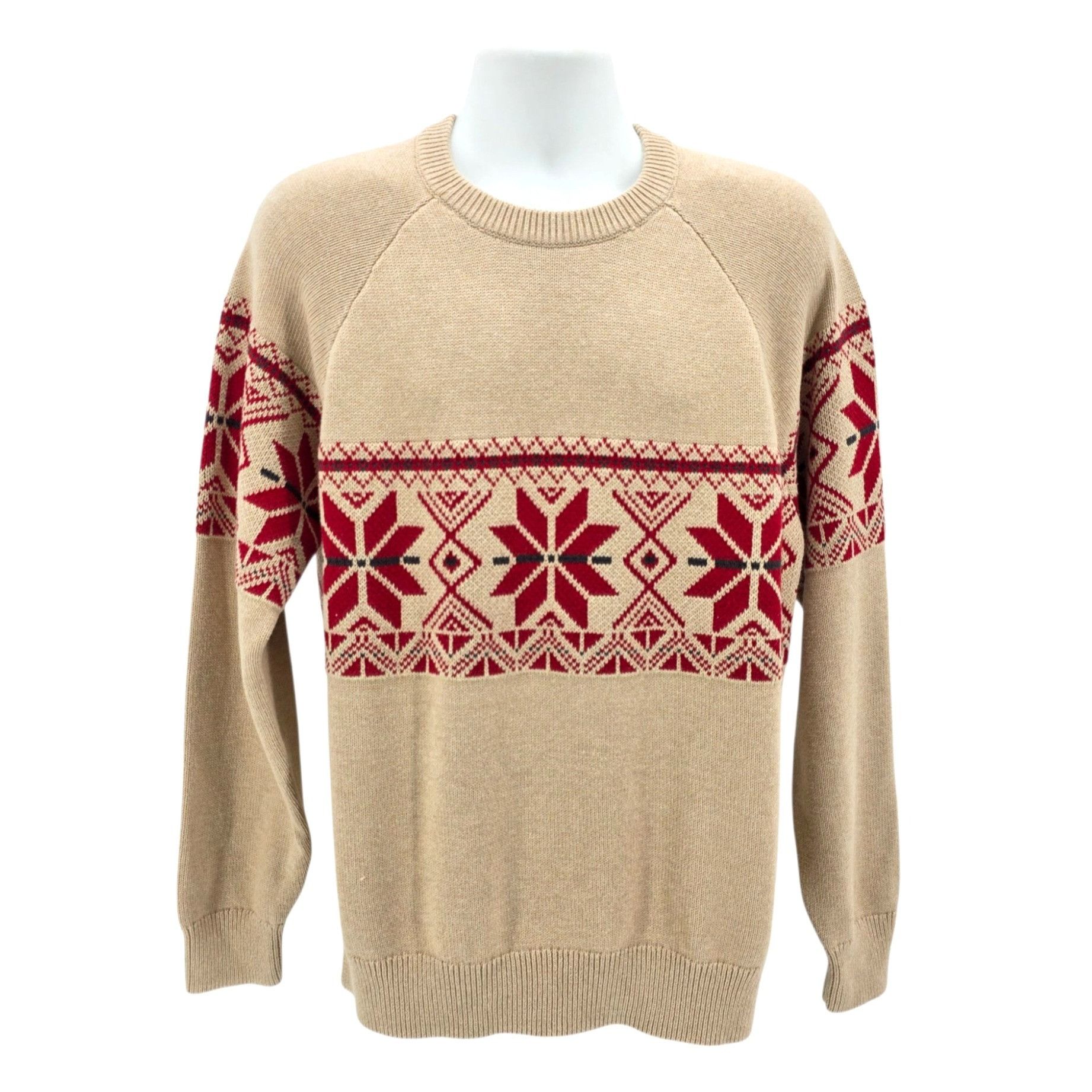 Eddie Bauer NEW Eddie Bauer Mens Large Sweater Classic Fair Isle Crew Kn Size US L / EU 52-54 / 3 - 1 Thumbnail