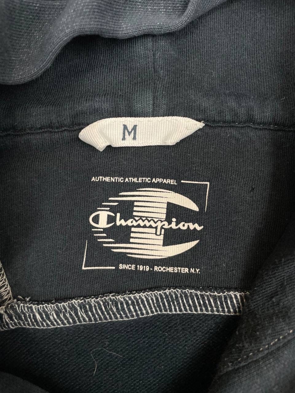 Champion Champion Vintage Men Cotton Hoodie Pullover Dark Grey Size US M / EU 48-50 / 2 - 5 Thumbnail
