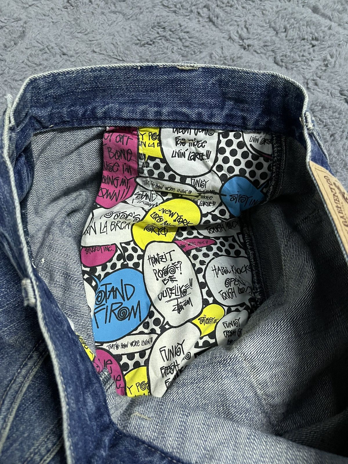 Stussy × Vintage Vintage Stussy Half Pants Denim Size US 33 - 7 Thumbnail